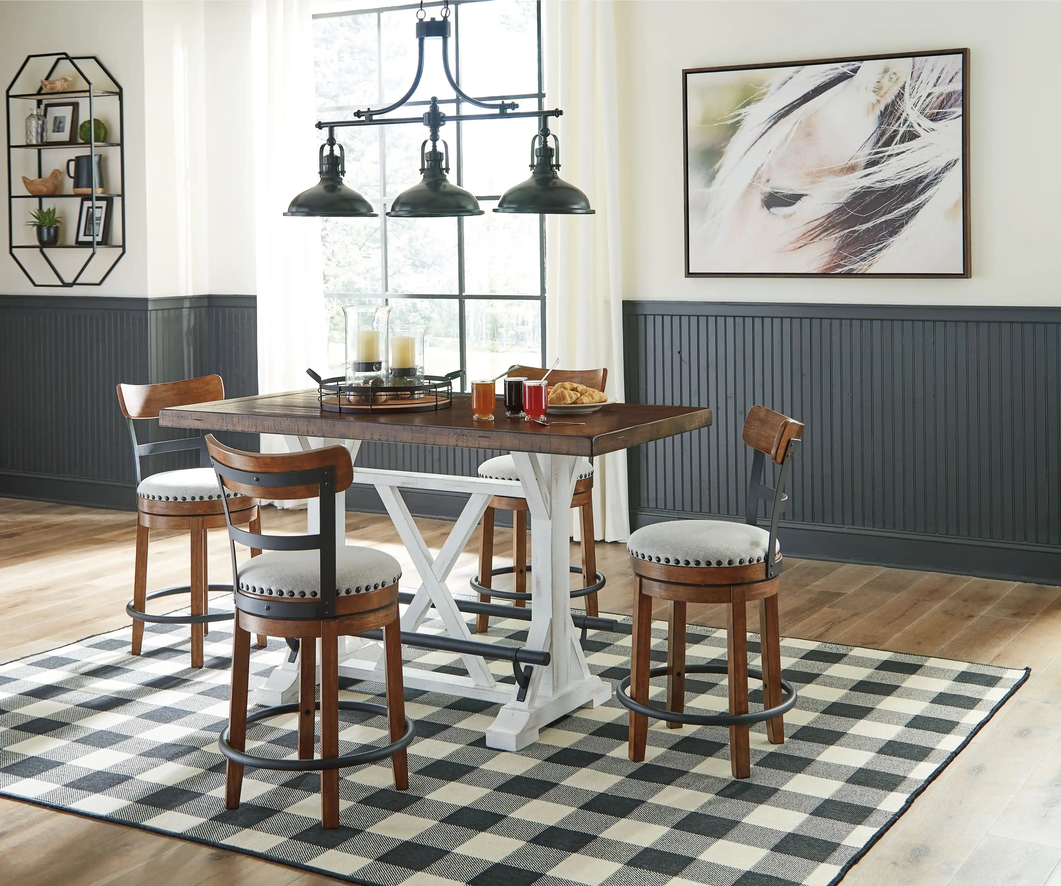Valebeck - Counter Height Table Set - Best Buy Furniture
