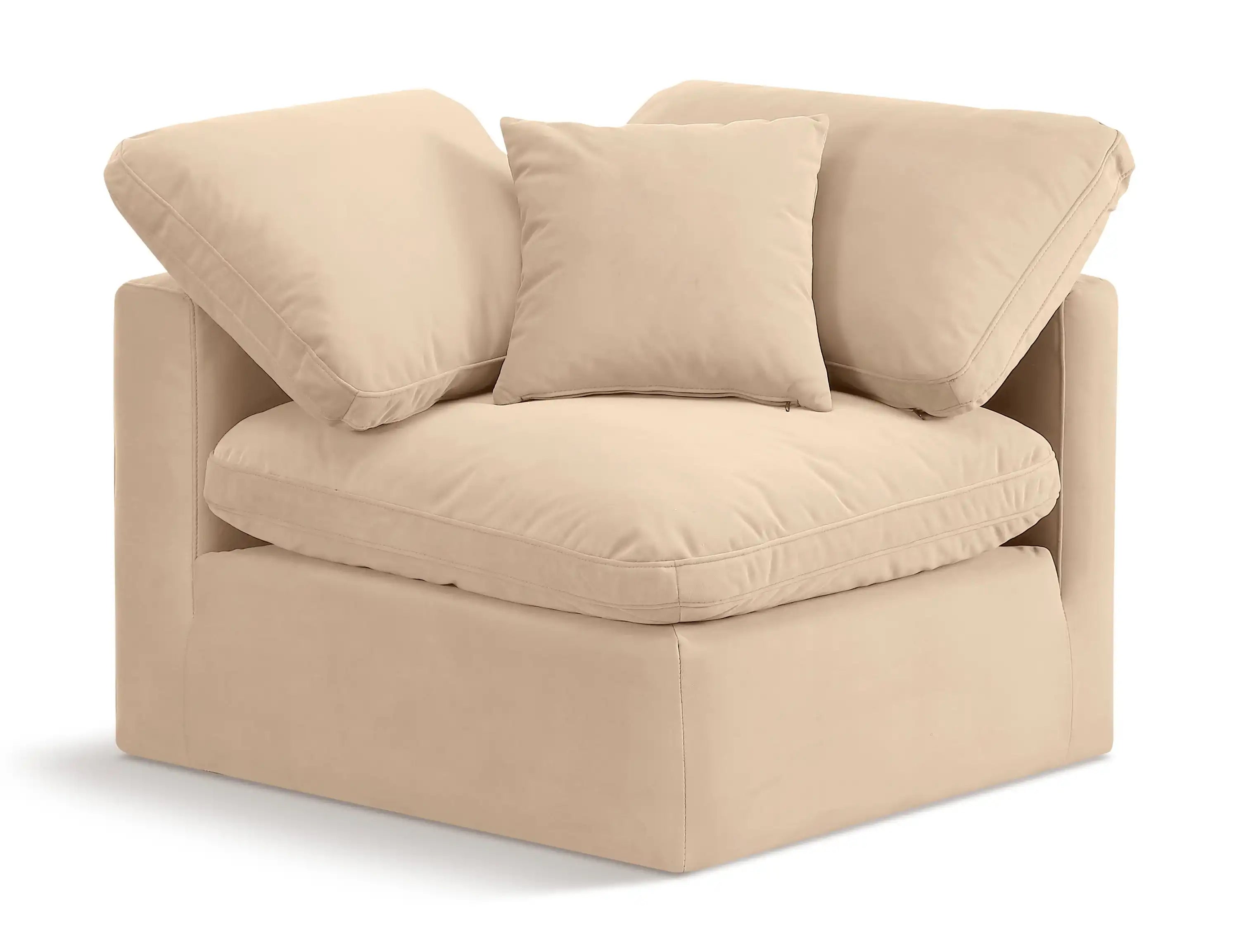 Indulge - Velvet Corner Chair - Best Buy Furniture