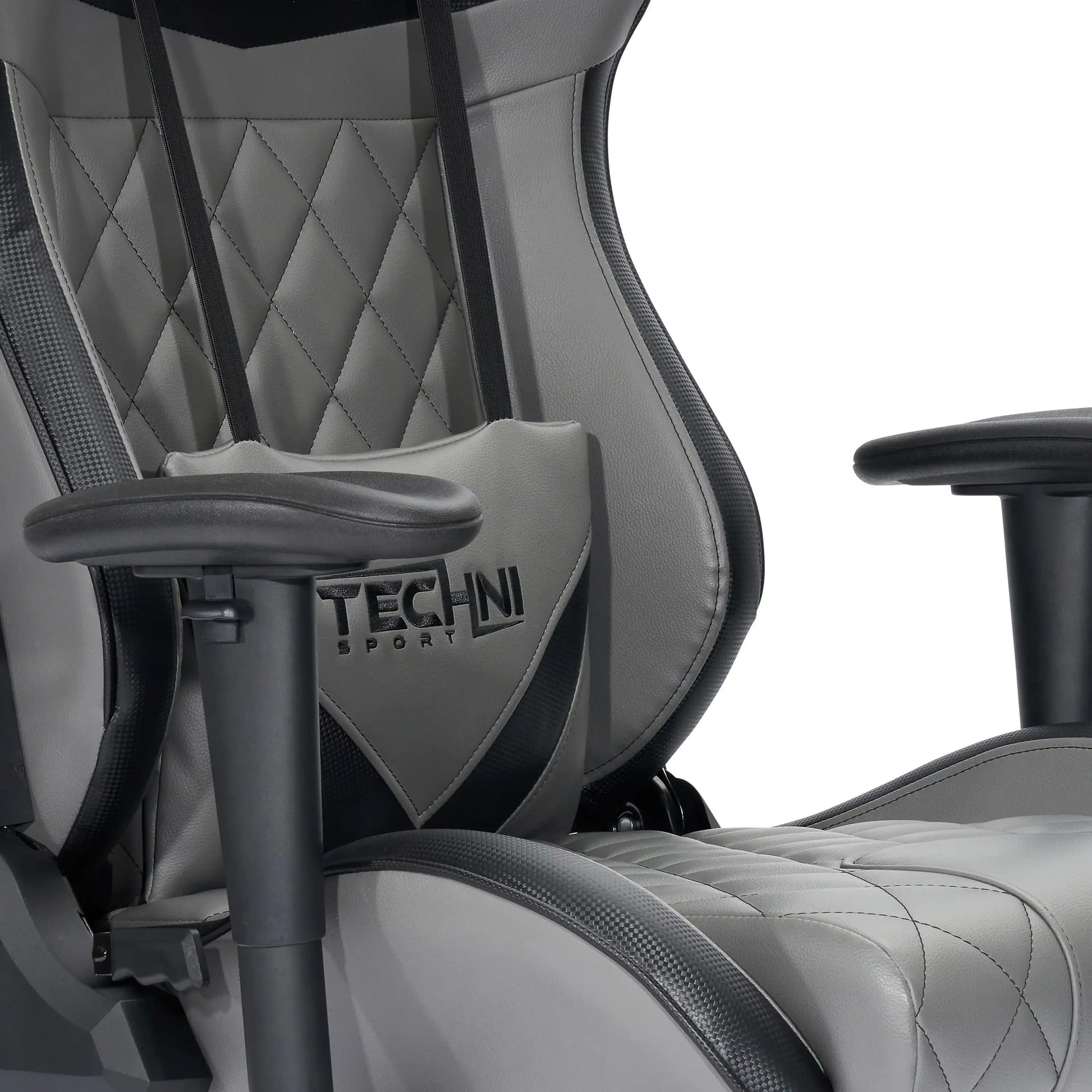 Techni Sport XL Ergonomic Gaming Chair , Grey - Best Buy Furniture