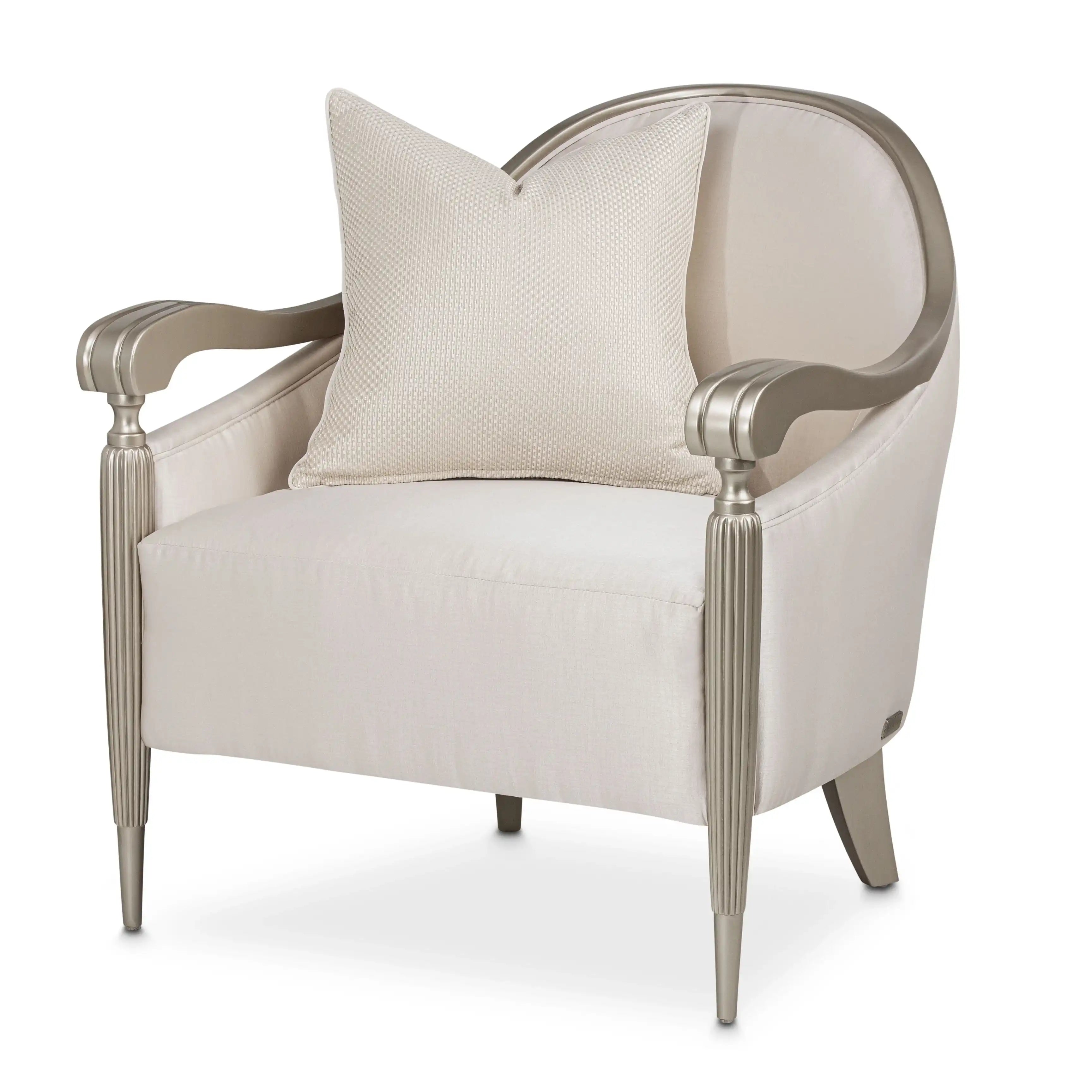 London Place - Accent Chair - Porcelain/Platinum - Best Buy Furniture