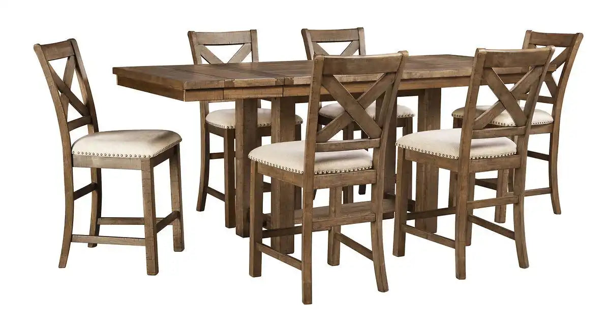 Moriville - Rectangular Dining Table Set - Counter Height - Best Buy Furniture