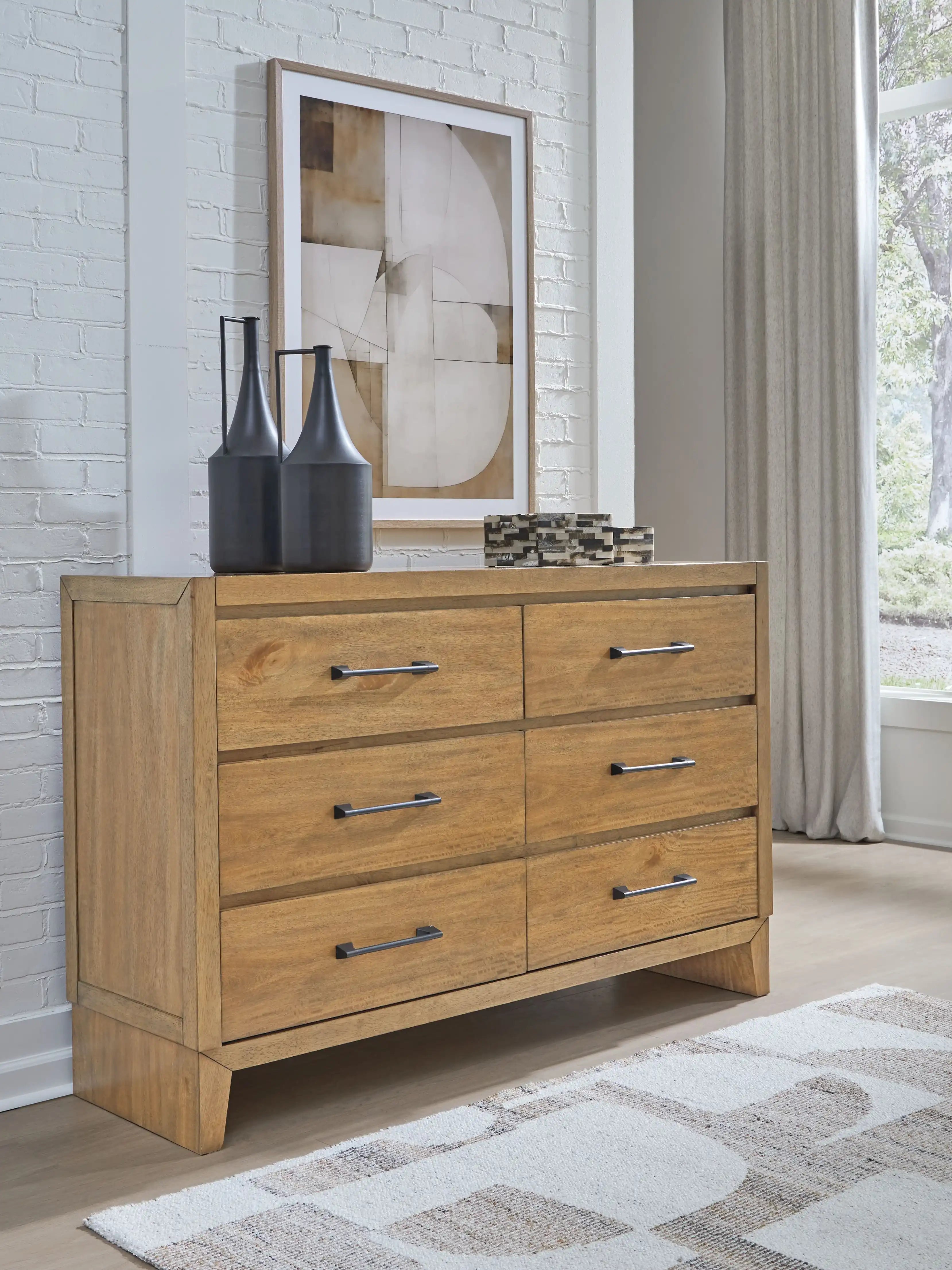 Sherbana - Dresser - Light Brown - Best Buy Furniture
