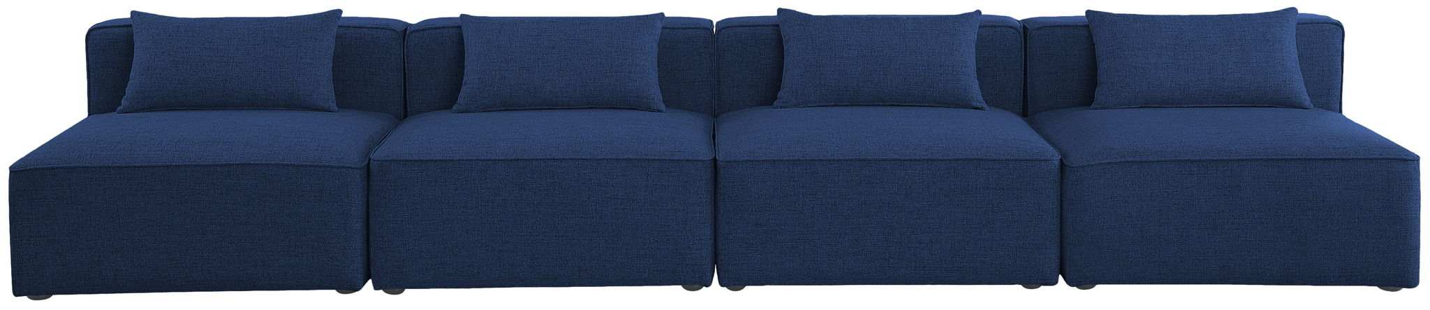 Cube - Linen Modular 4 Seat Armless Sofa