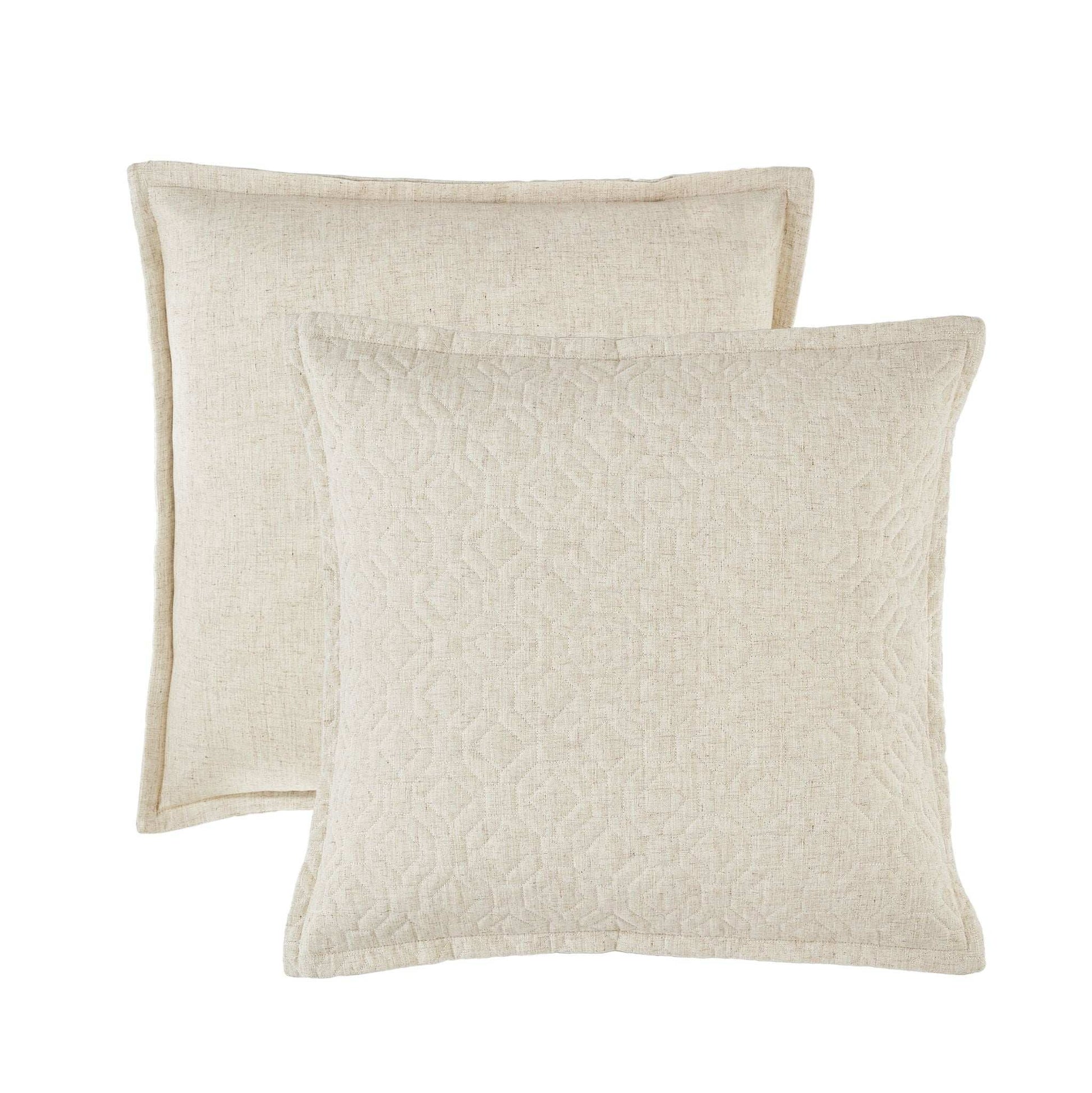 Taylor - 26" Square Euro Sham - Linen - Best Buy Furniture