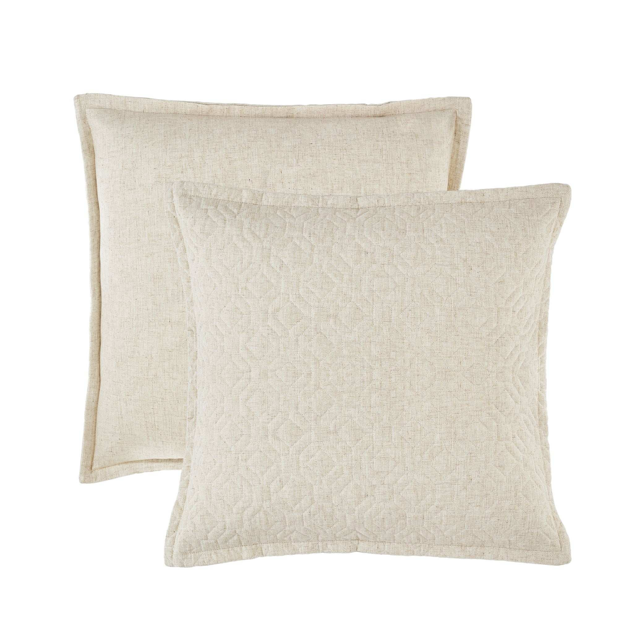 Taylor - 26" Square Euro Sham - Linen - Best Buy Furniture