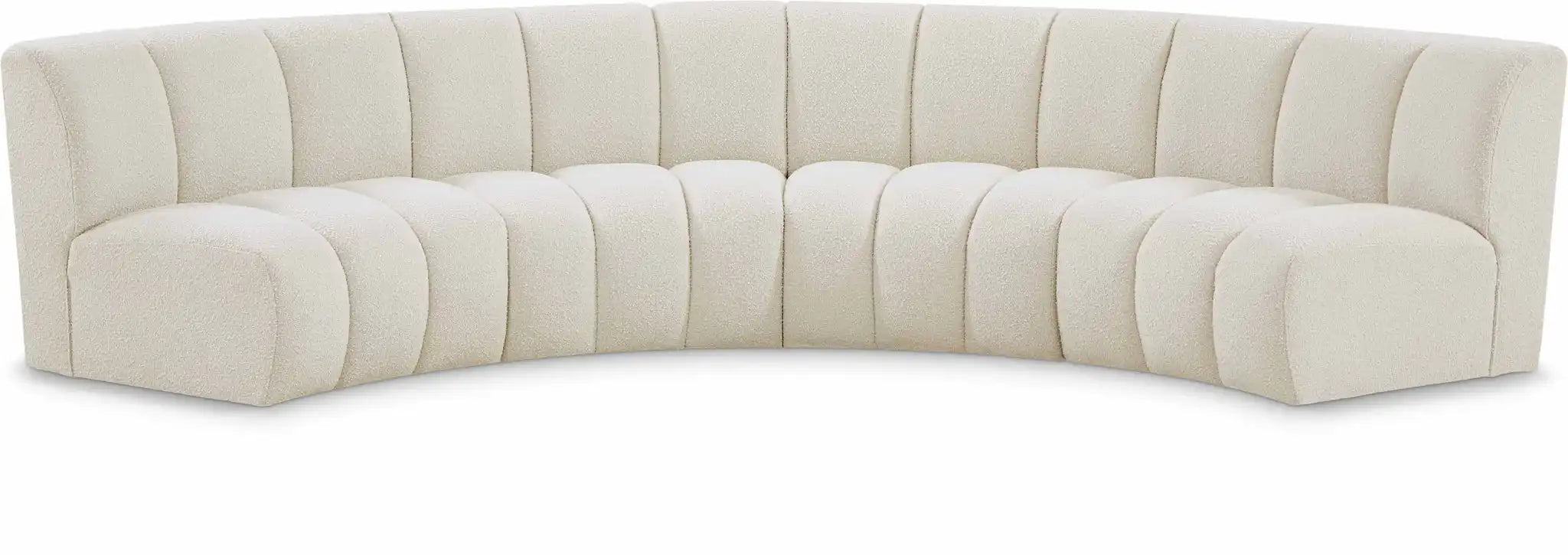 Infinity - 4 Piece Boucle Modular Sectional - Best Buy Furniture