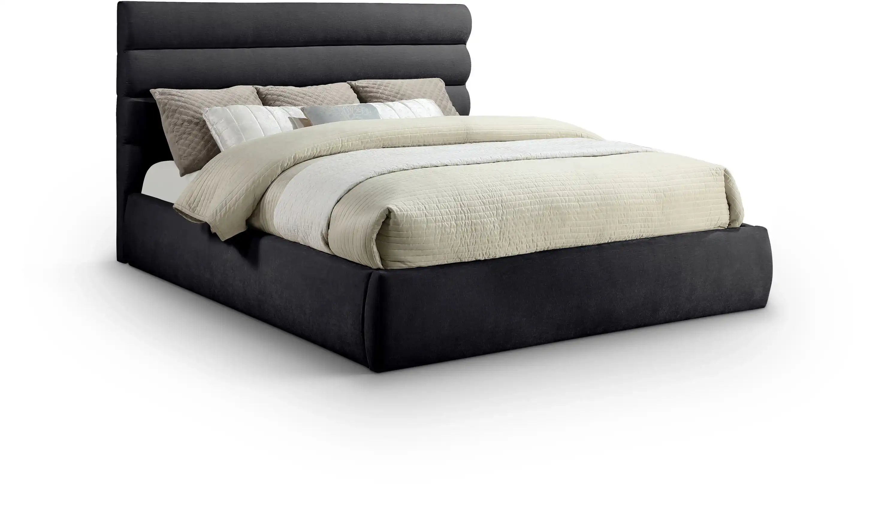 Adam - Chenille Fabric Bed With 52" Headboard - Best Buy Furniture
