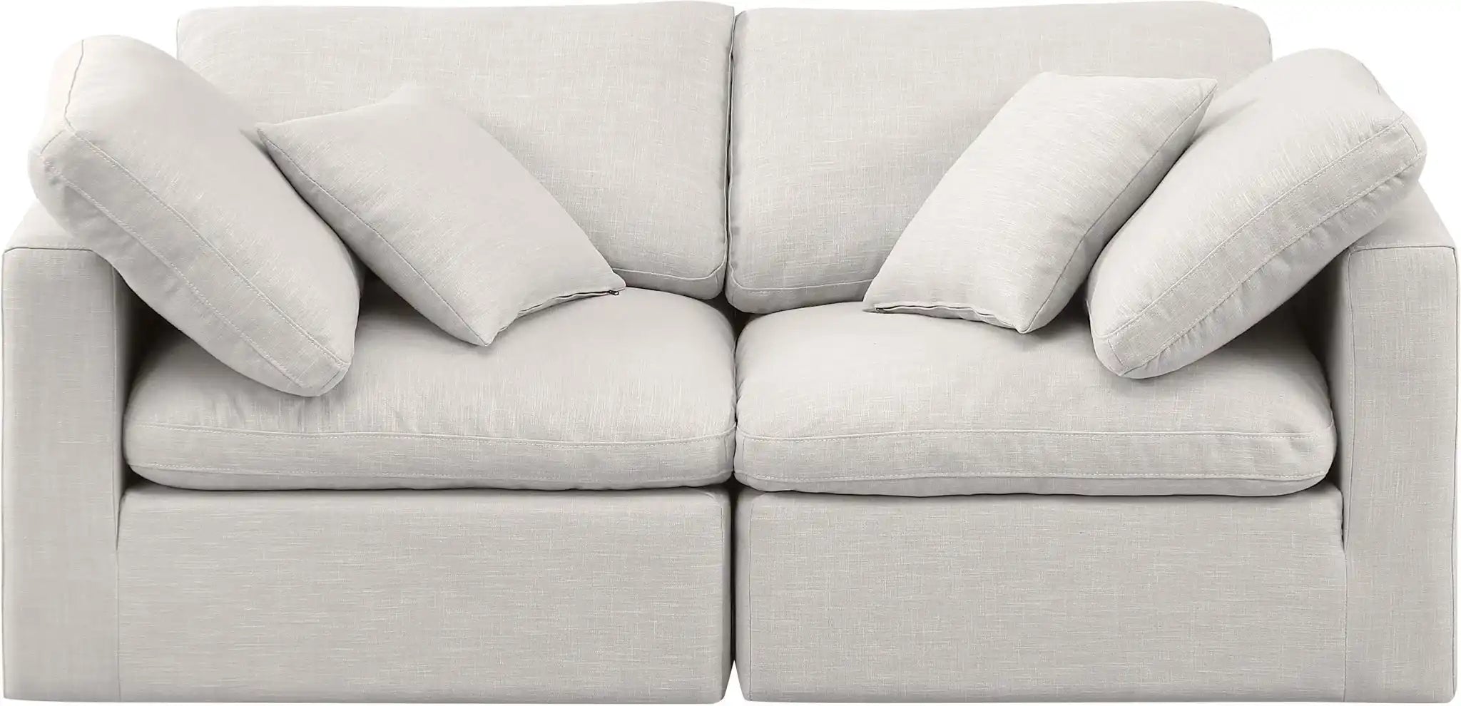 Indulge - Linen 2 Seat Modular Sofa