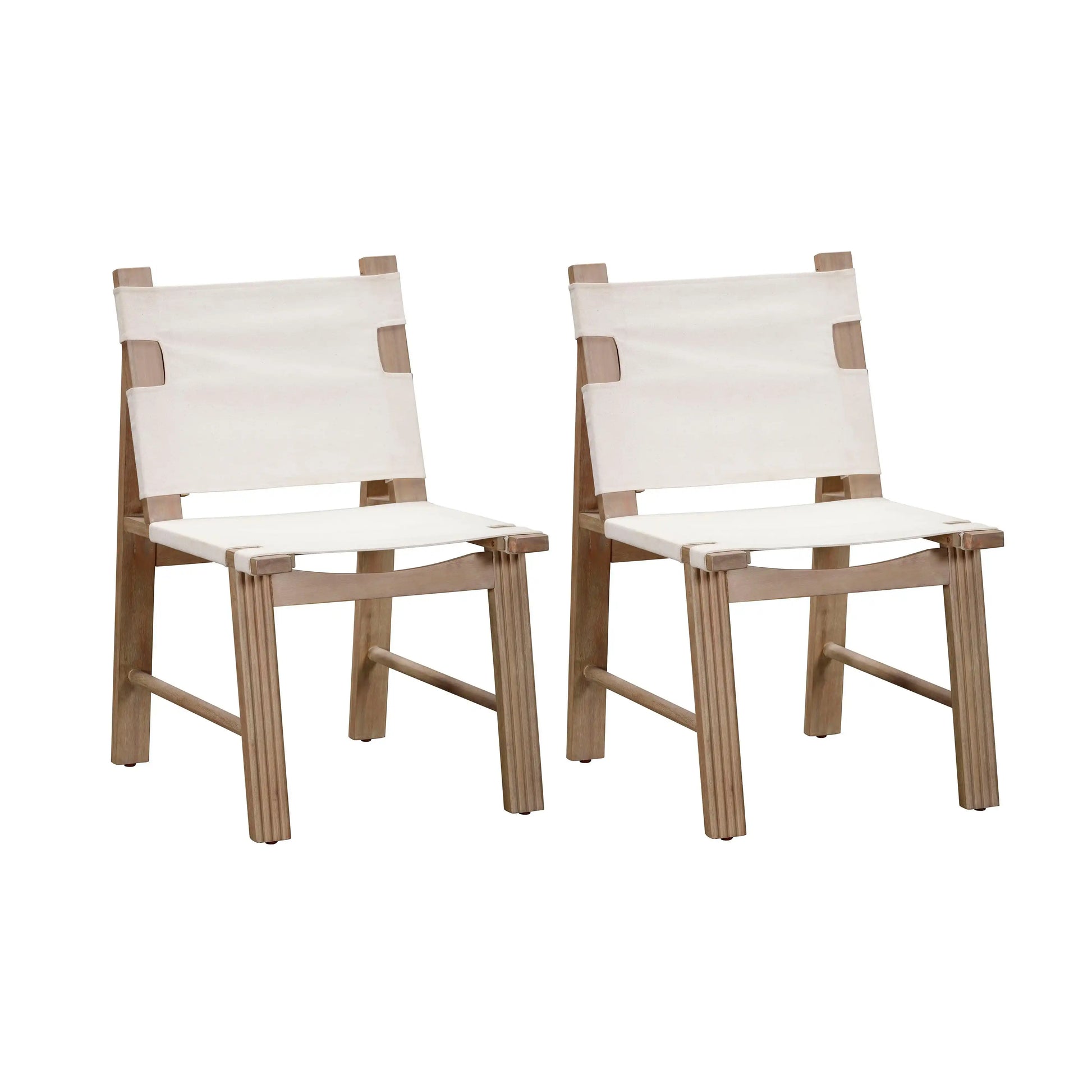 Cassie - Outdoor Dining Chair (Set of 2) - Cream - Best Buy Furniture