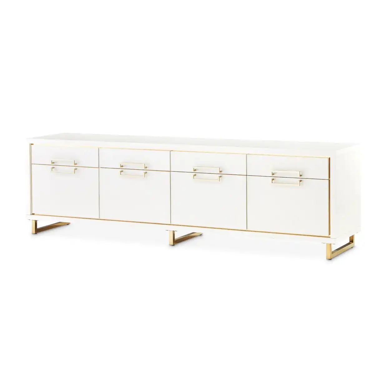 Palm Gate - Media Cabinet - Cloud White - Best Buy Furniture