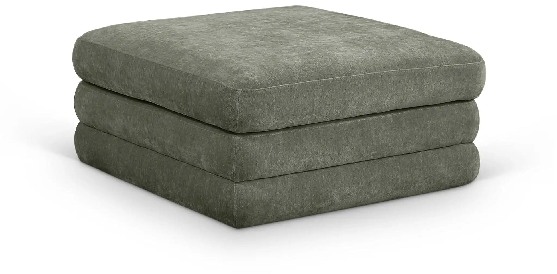 Stellar - Chenille Fabric Upholstered Modular Modular Ottoman - Best Buy Furniture