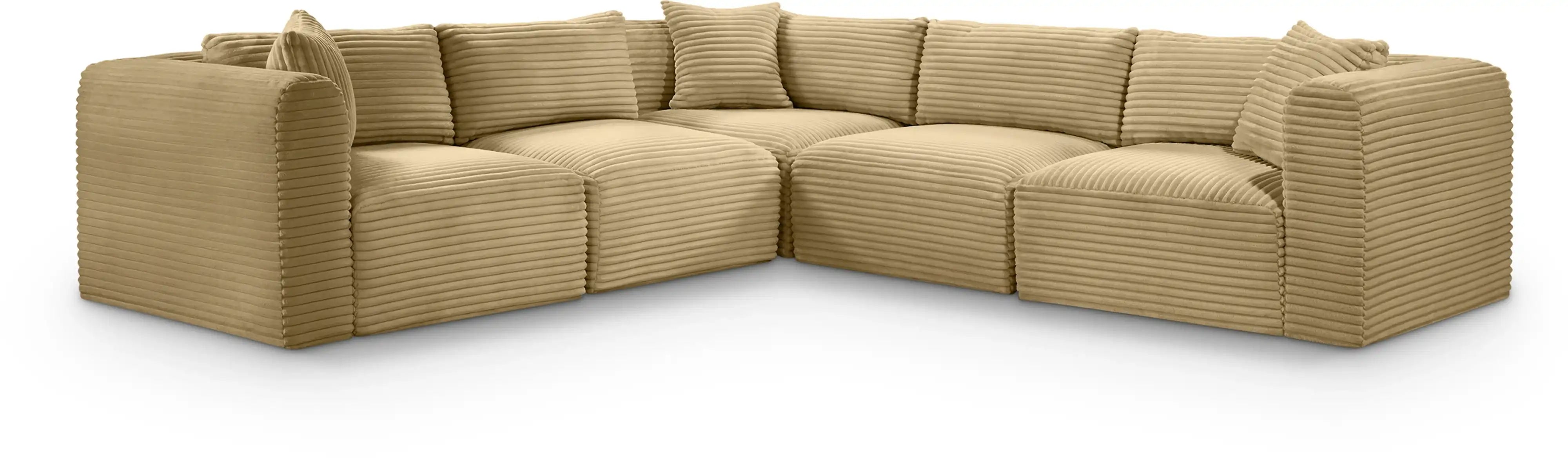 Shaggy - 5 Piece Modular Corner Sectional - Best Buy Furniture