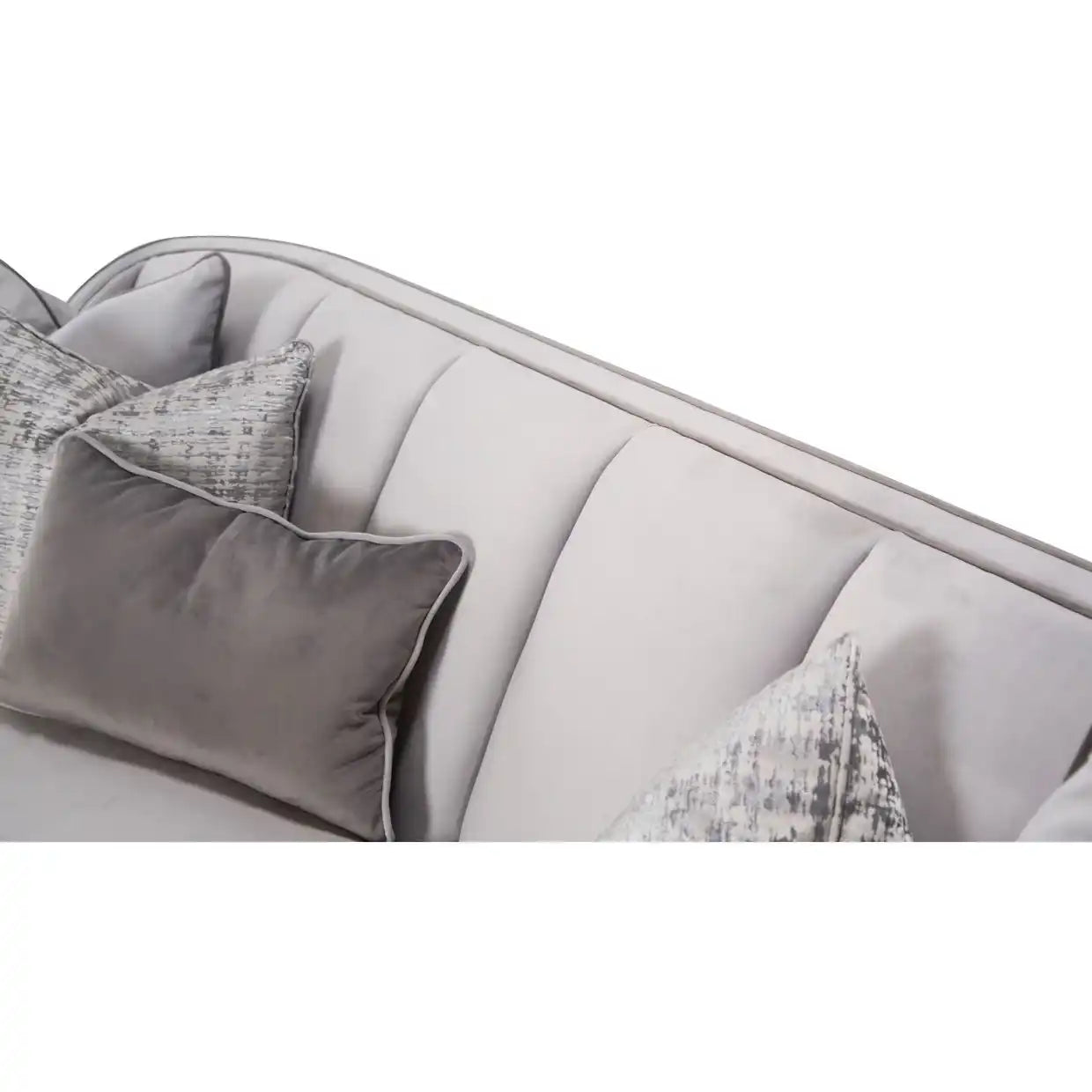 Roxbury Park - Velvet Sofa - Steel/Slate - Best Buy Furniture