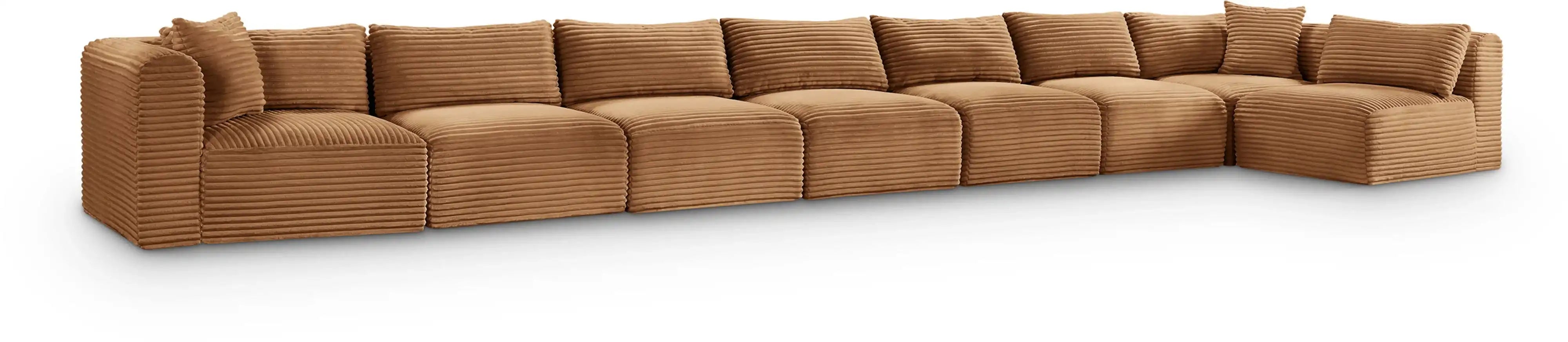 Shaggy - Fabric 8 Piece Modular Sectional - Best Buy Furniture