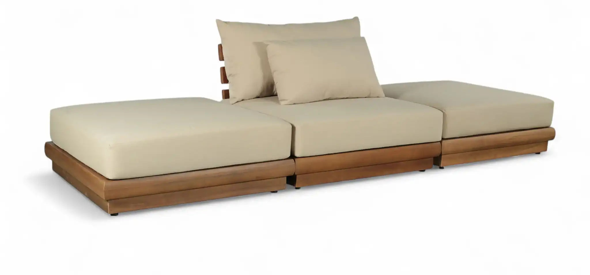 Mirella - 3 Piece Water Resistant Fabric Upholstered Outdoor Patio Modular Sofa - Best Buy Furniture