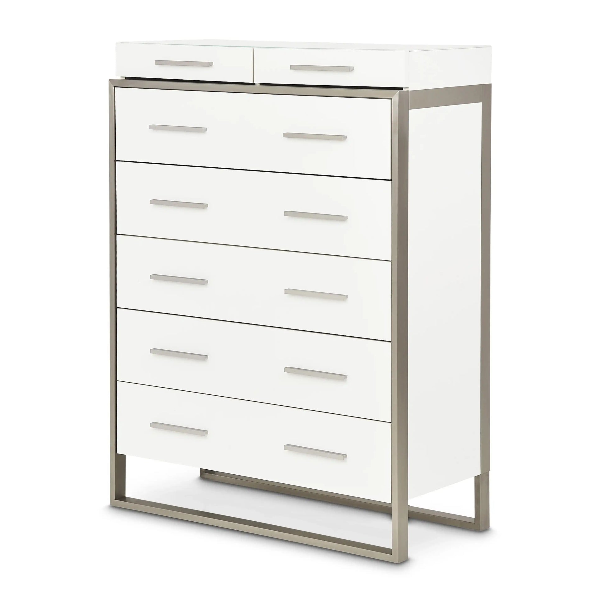 Marquee - 7-Drawer Chest - Cloud White - Best Buy Furniture