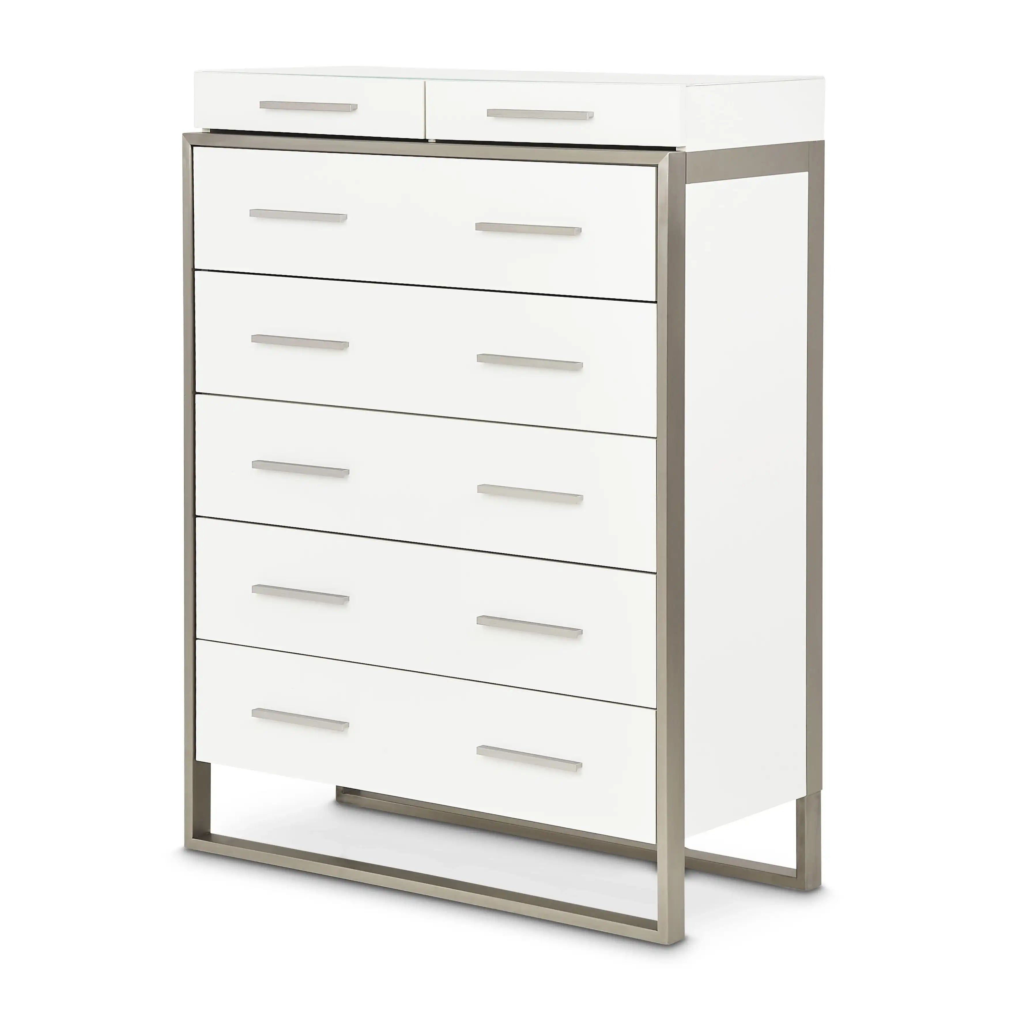 Marquee - 7-Drawer Chest - Cloud White - Best Buy Furniture