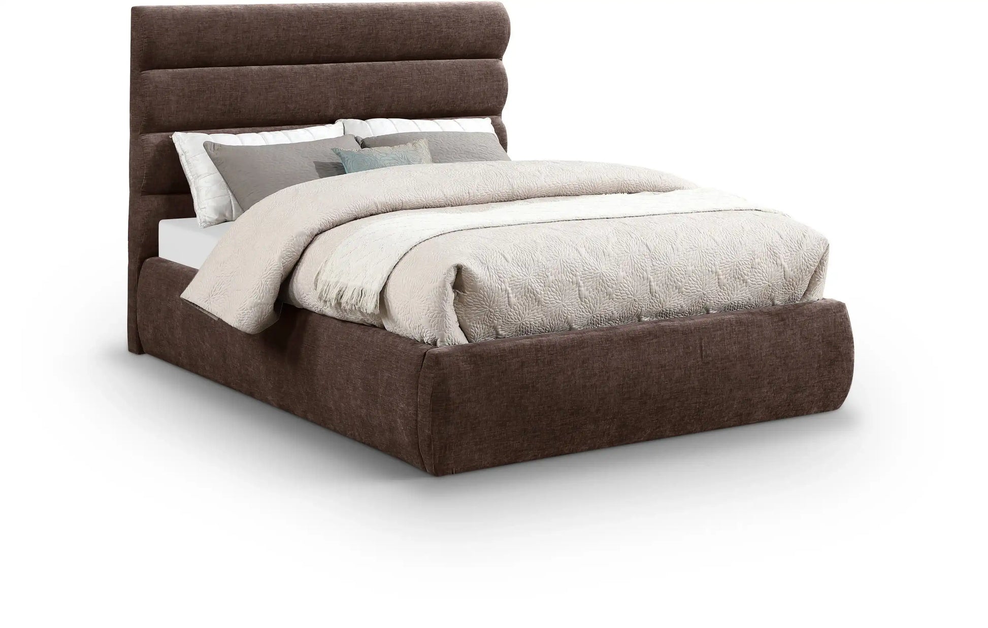 Adam - Chenille Fabric Bed With 52" Headboard - Best Buy Furniture