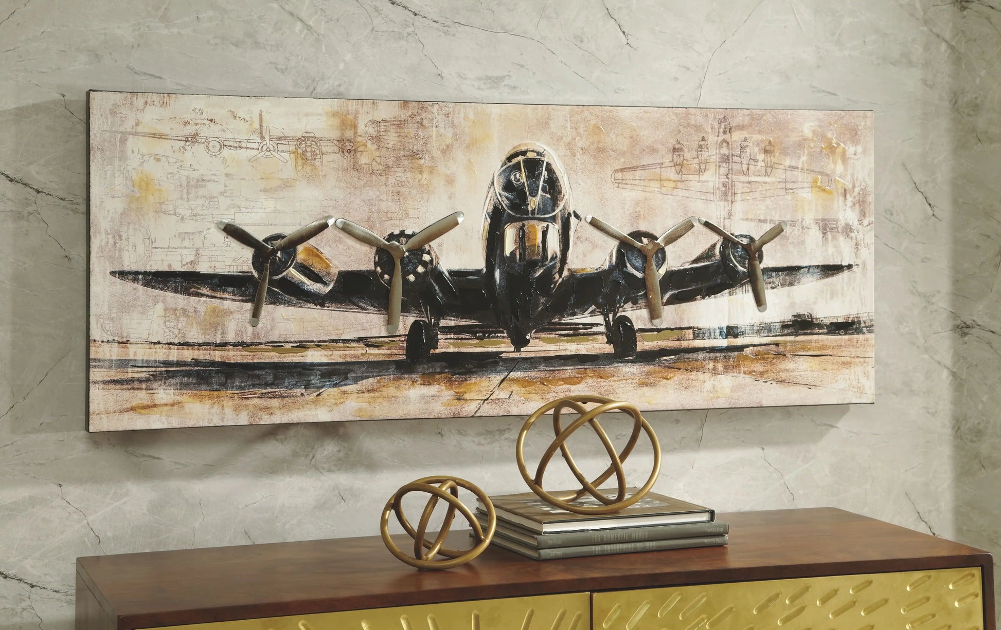 Kalene - Wall Art - Brown / Black - Best Buy Furniture