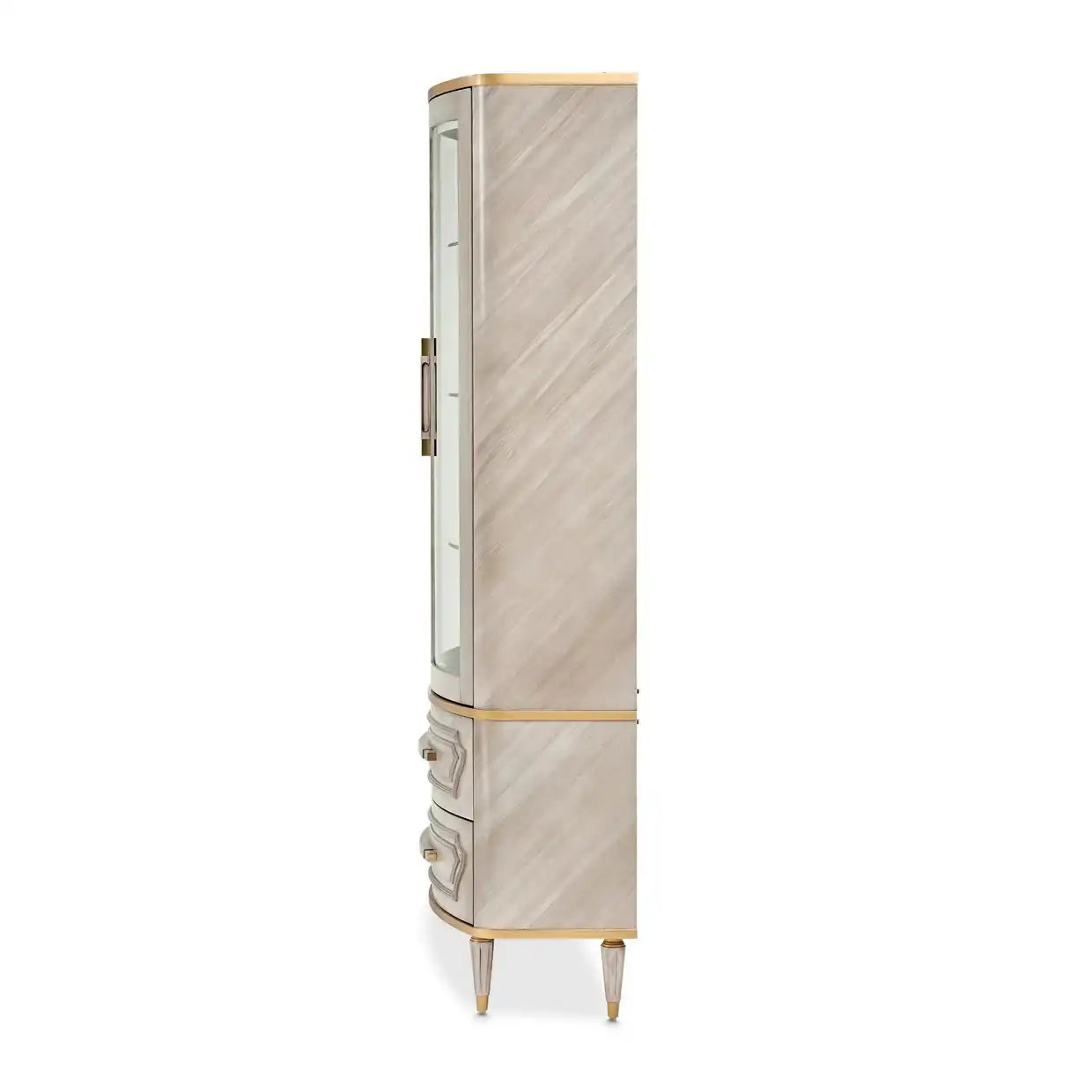 St. Charles - Display Cabinet - Dove Gray - Best Buy Furniture