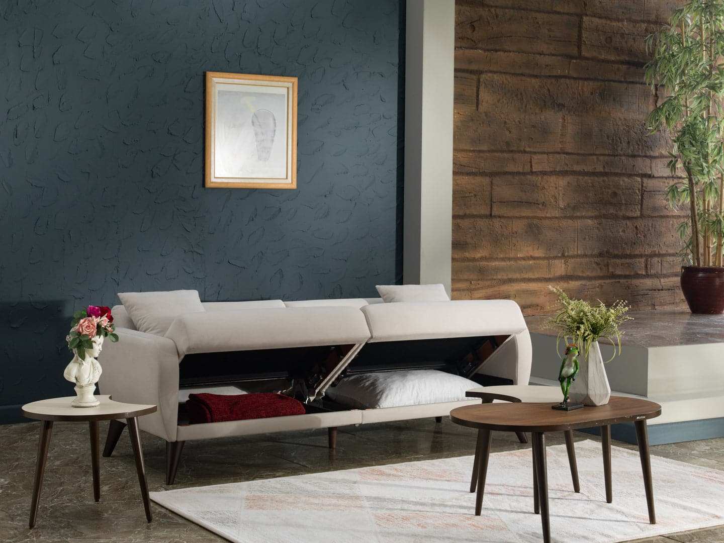 Flexy Sofa In A Box - Indigo Blue - Best Buy Furniture