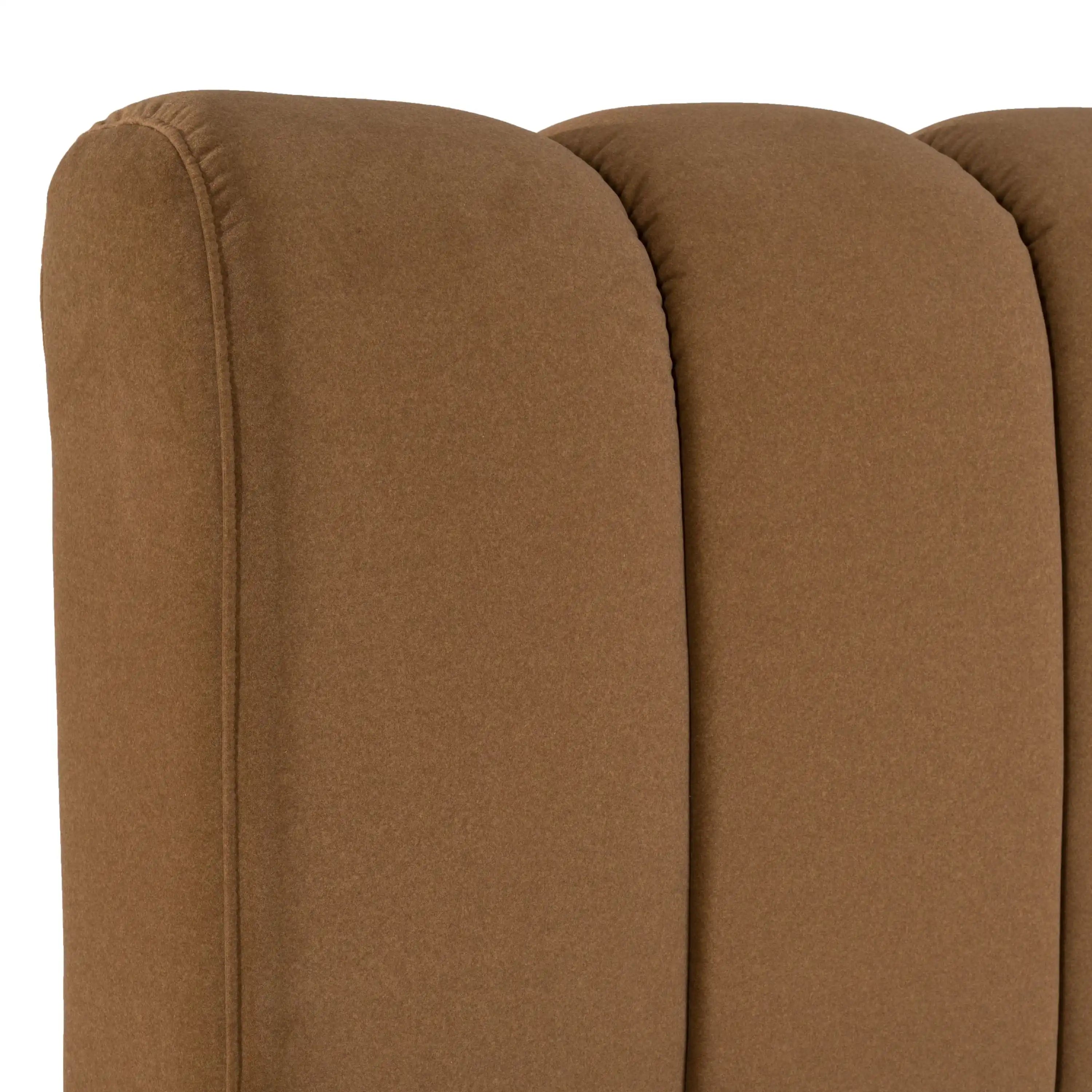 Modrest Harris - Modern Brown Fabric King Bed - Best Buy Furniture