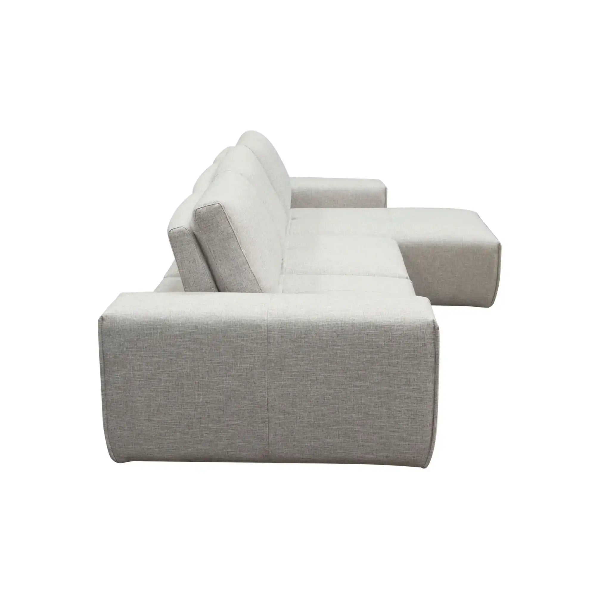 Jazz Reversible Sectional – Barley Fabric with Adjustable Backrests - Best Buy Furniture
