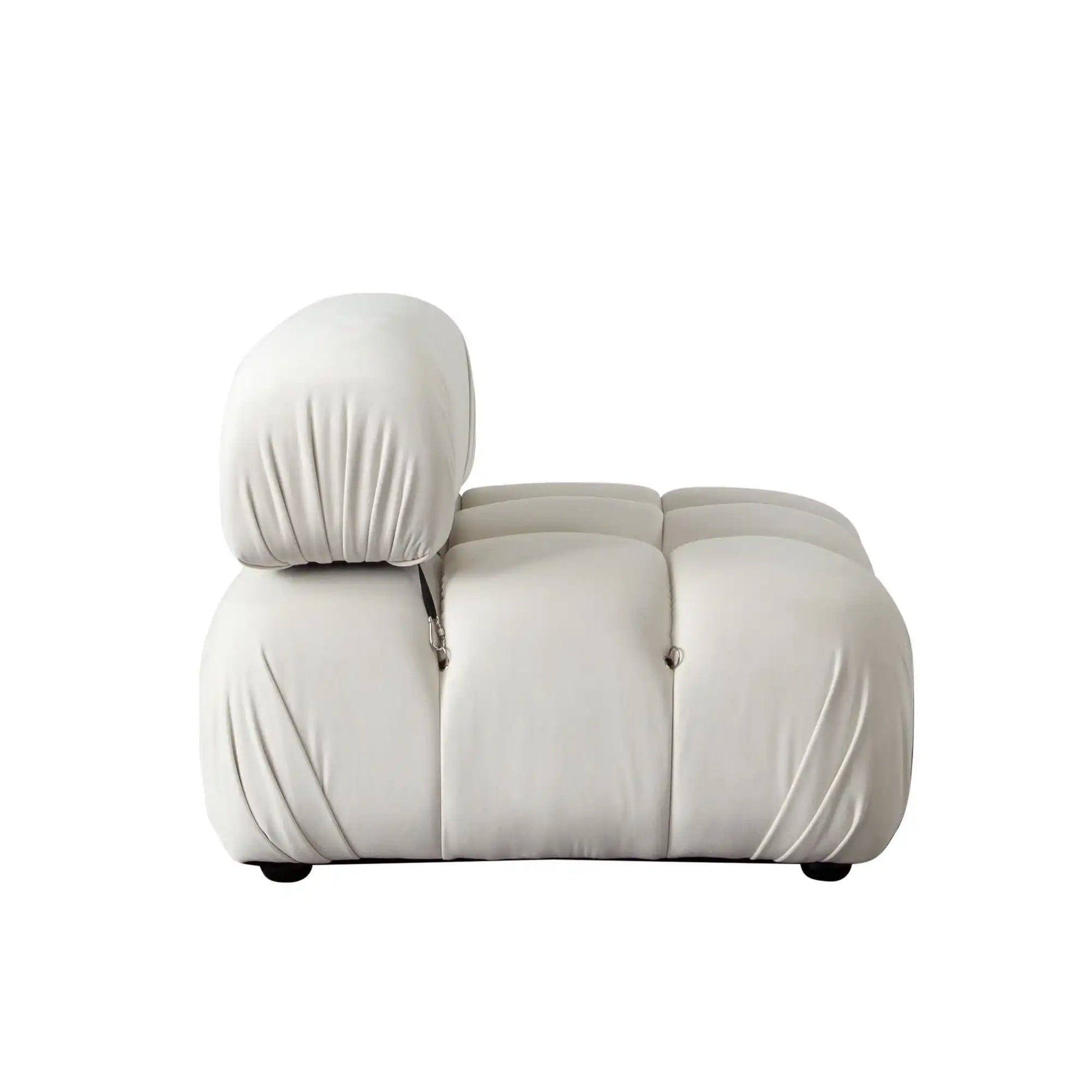 Paloma Armless Chair – Light Cream Velvet - Best Buy Furniture