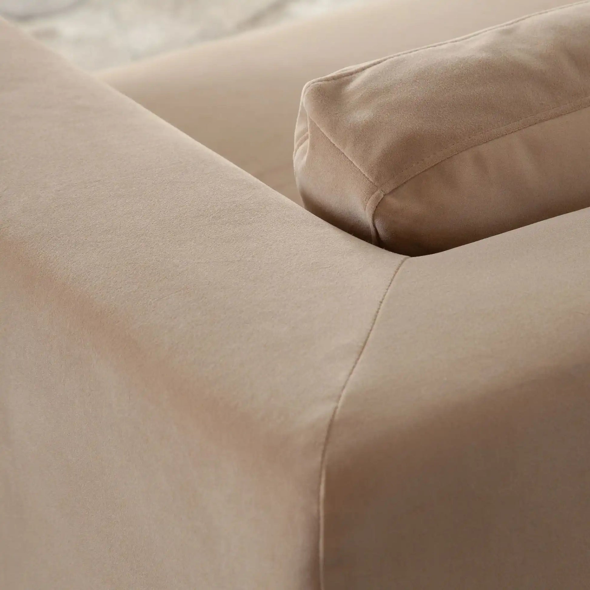 Rift Camel Performance Velvet Sofa - Best Buy Furniture