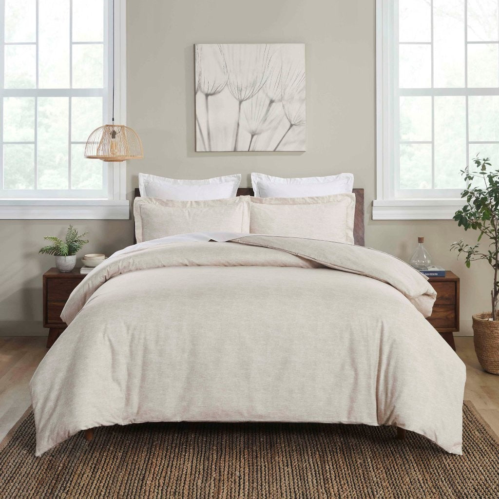 Melange-Flannel-Cotton-Fuzzy-Warm-Two-Toned-Duvet-Cover-Set-Egyptian-Cotton-Duvet-Cover-Set