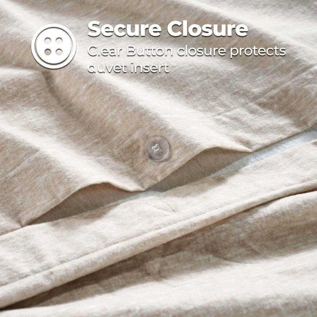 Melange Flannel Cotton Fuzzy Warm Two-Toned Duvet Cover Set - Duvet Cover Set by Superior Brand