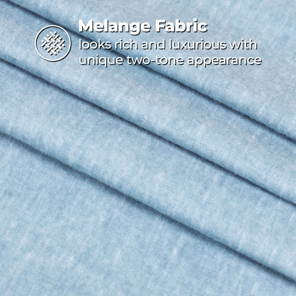 100% Cotton Flannel Sheet Set Warm Two-Toned Melange Deep Pocket - Sheet Set by Superior Brand