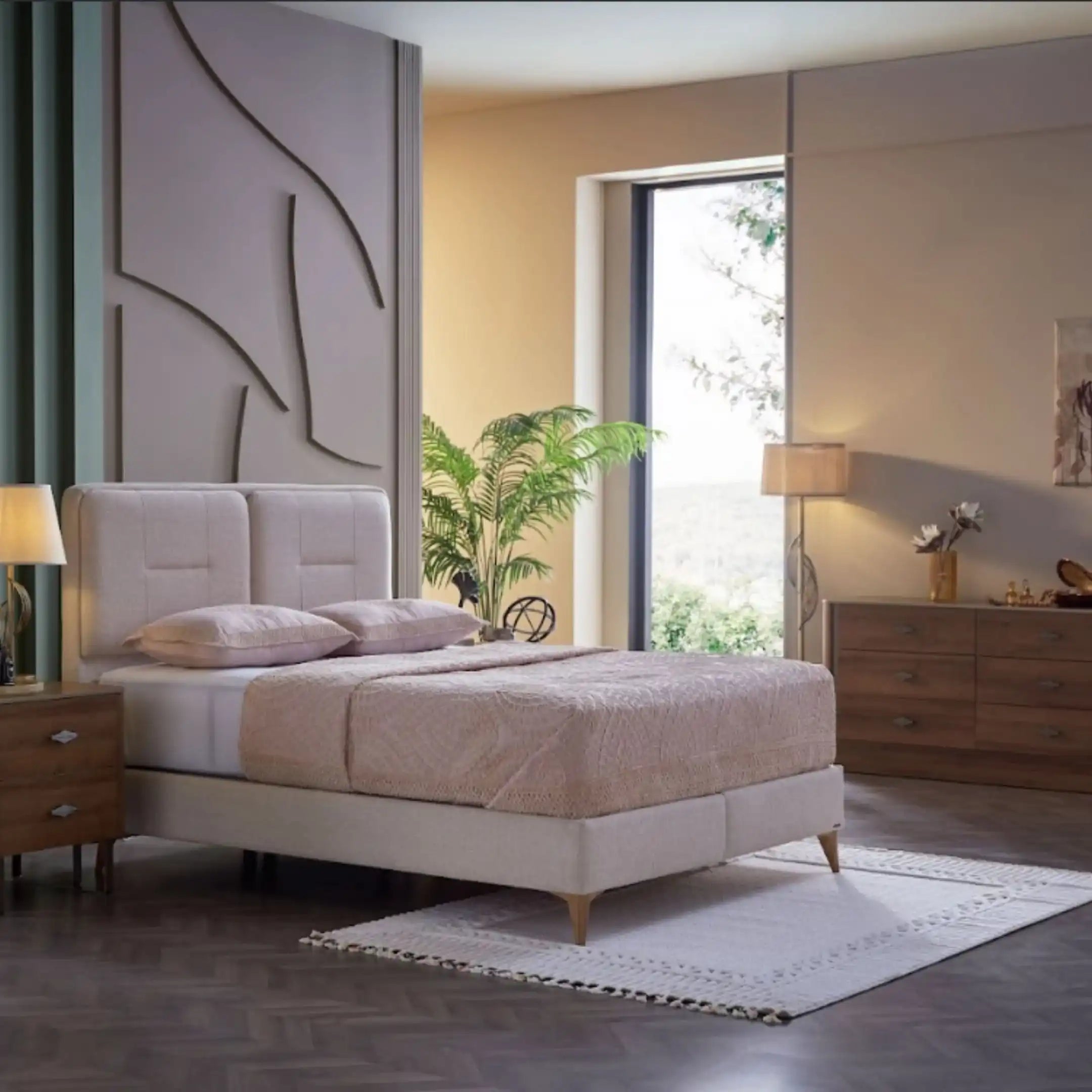 Mirante Luxe Cream Storage Bedroom Set – Queen & King Size - Best Buy Furniture