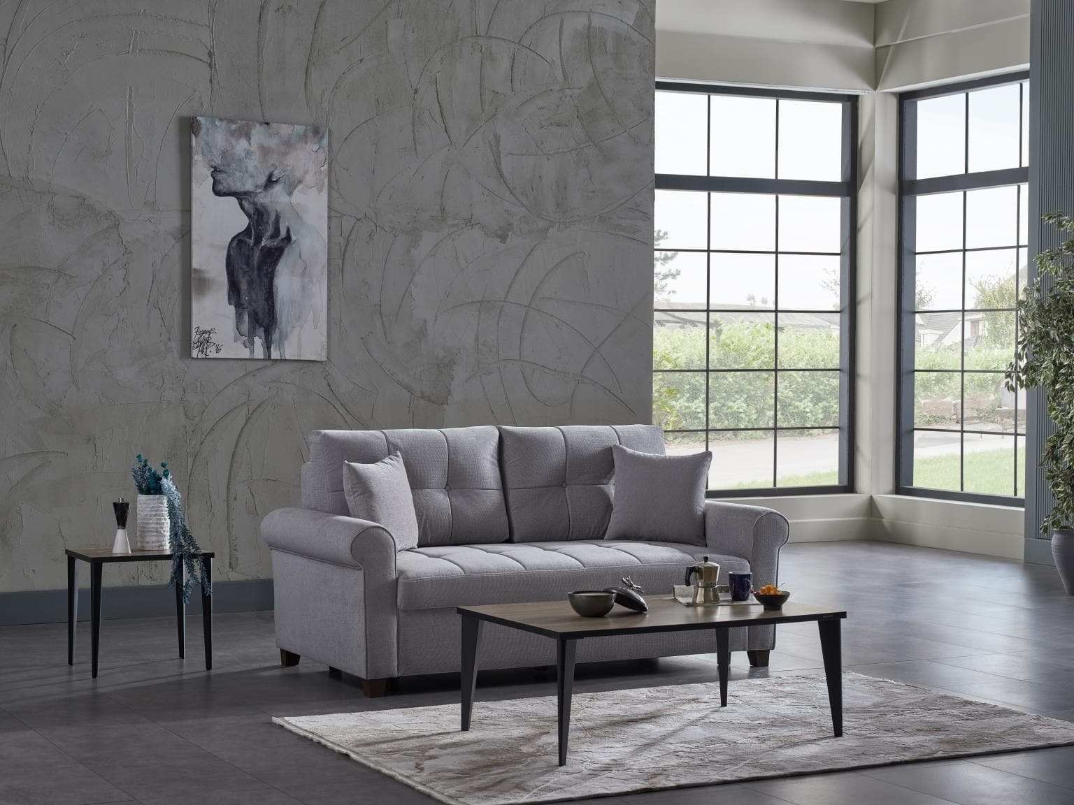 Mocca P Arm 94'' Queen Sleeper Sofa Bed with Pullout & Hidden Storage - Best Buy Furniture