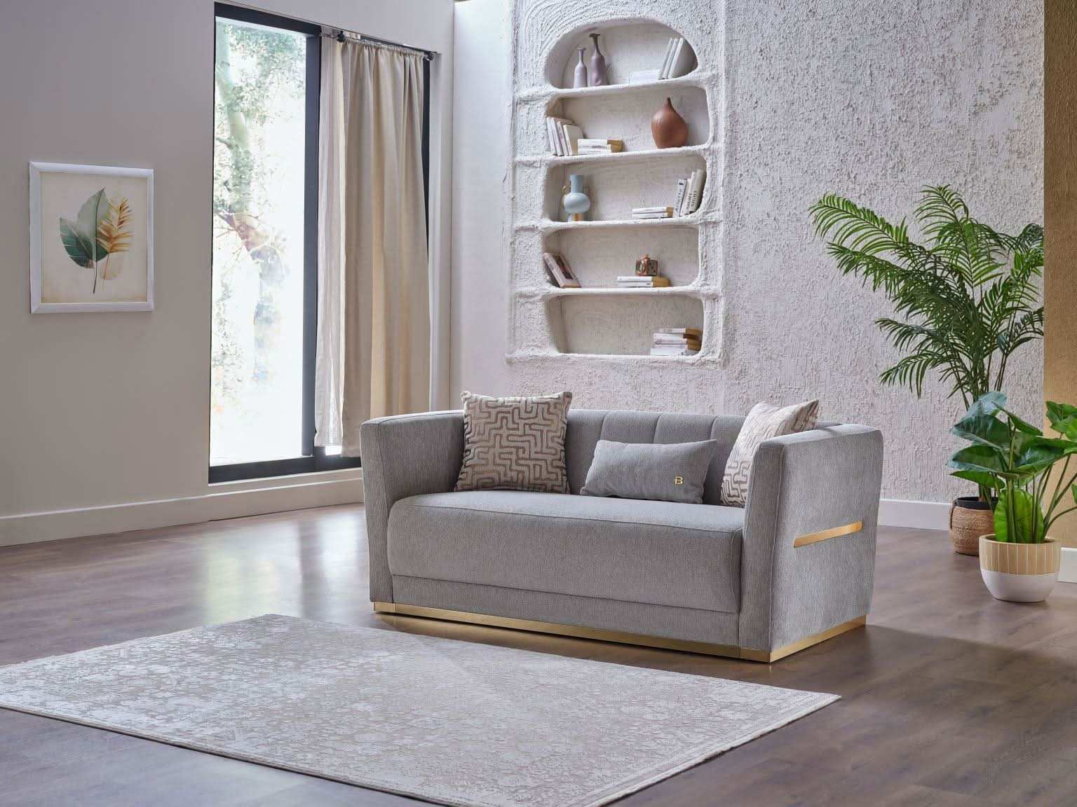 Monroe Living Room 3 PCS - Merit Gray - Best Buy Furniture