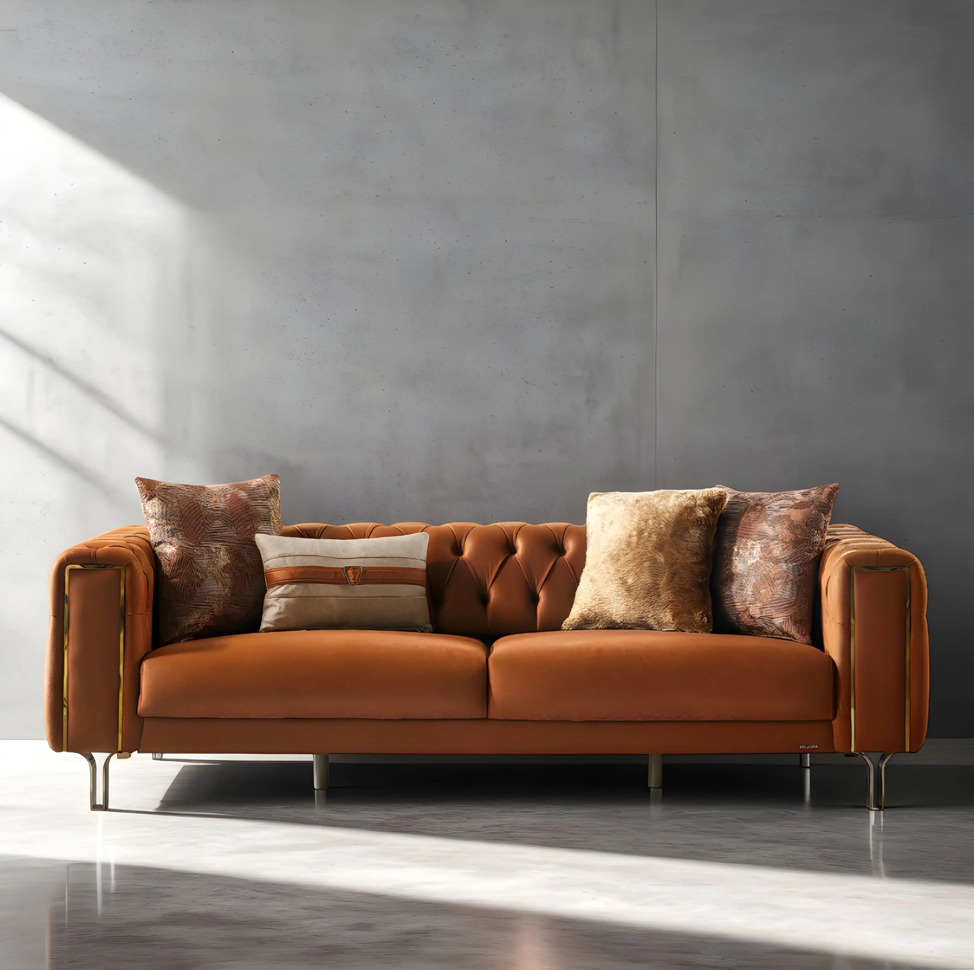 Montego 94" Wide Convertible Chesterfield Sofa Bed – Luxury Living Room Elegance - Best Buy Furniture