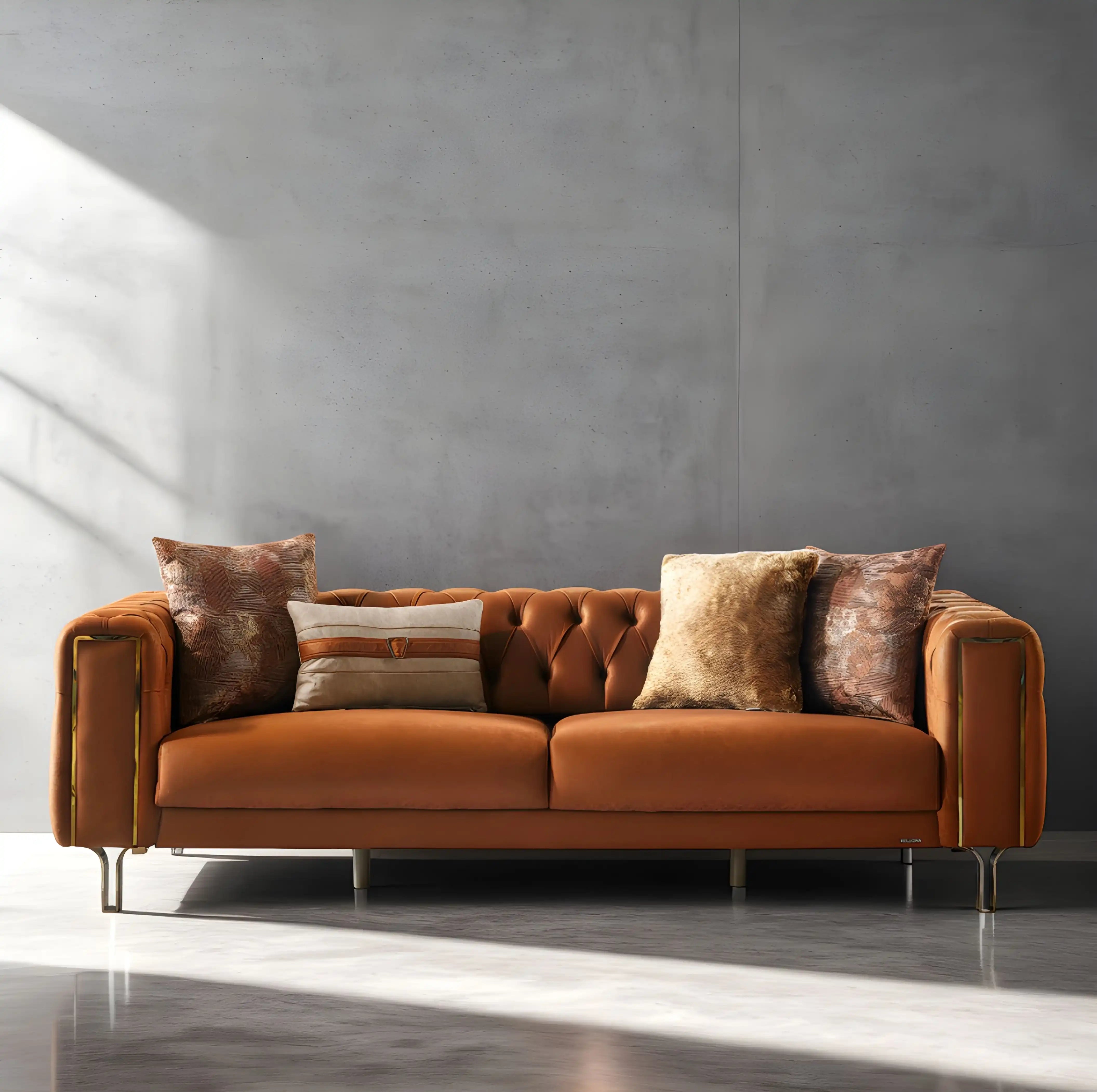 Montego 94" Wide Convertible Chesterfield Sofa Bed – Luxury Living Room Elegance - Best Buy Furniture