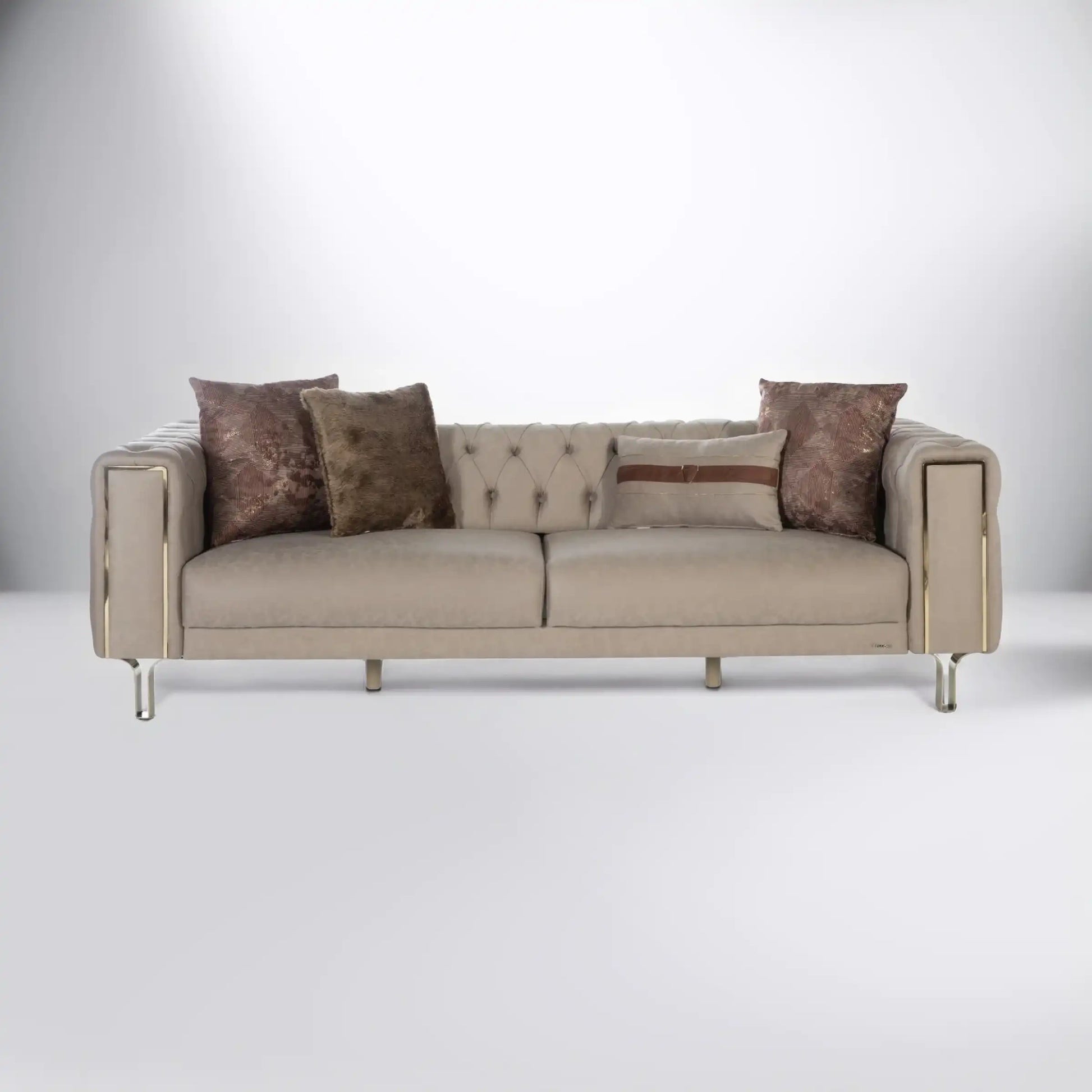 Montego 94" Wide Convertible Chesterfield Sofa Bed – Luxury Living Room Elegance - Best Buy Furniture