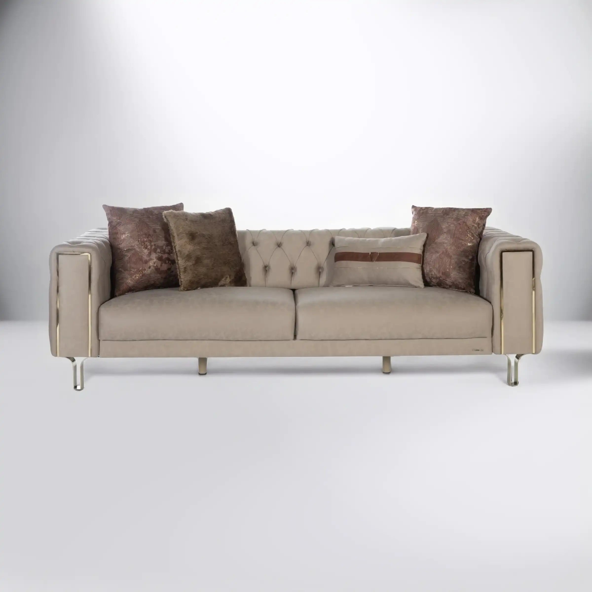 Montego 94" Wide Convertible Chesterfield Sofa Bed – Luxury Living Room Elegance - Best Buy Furniture