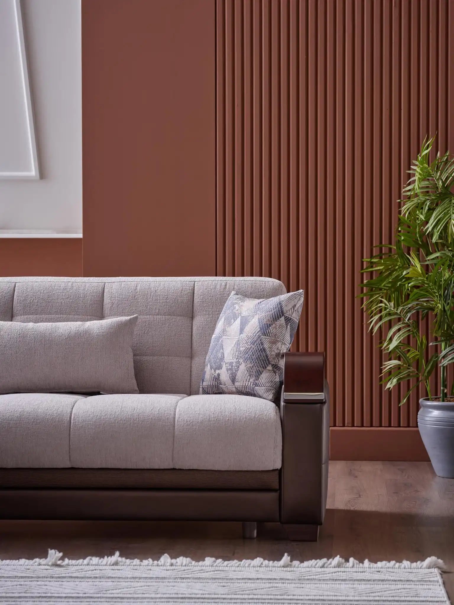 Natural Sectional Nivus Beige - Best Buy Furniture