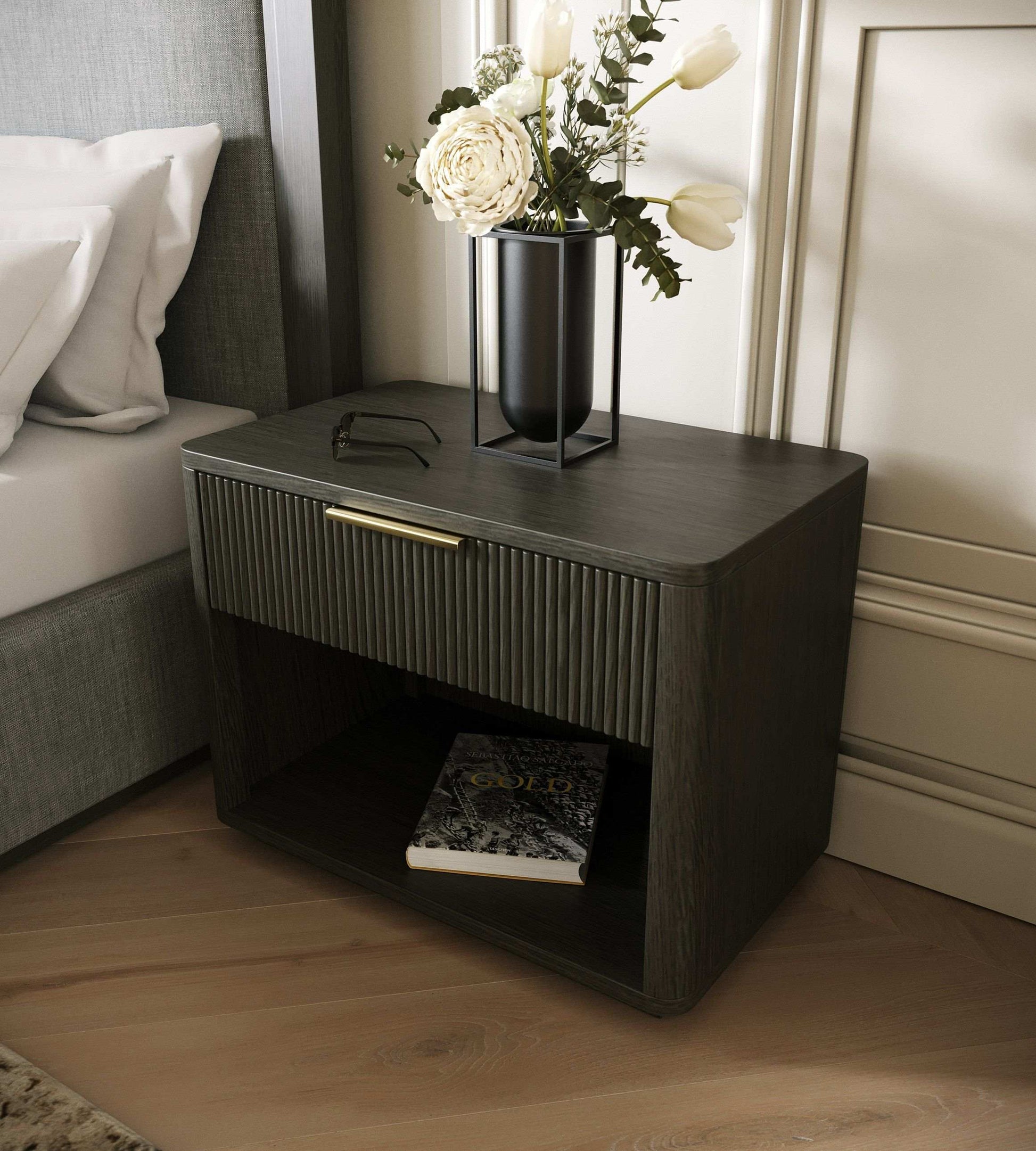 Nova Domus Santa Monica - Modern Grey Wash Nightstand - Best Buy Furniture