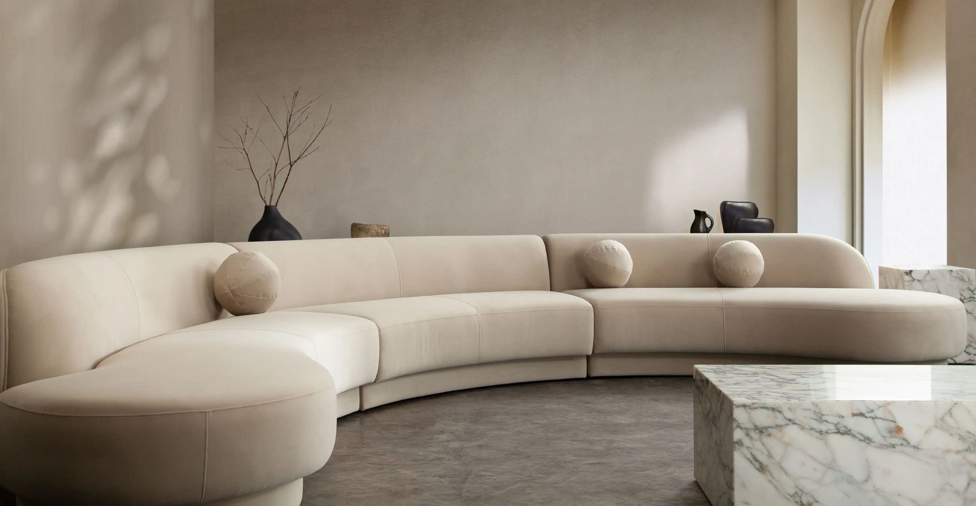 Zelda 3 Piece Sectional | Light Camel Performance Velvet Sectional Sofa - Best Buy Furniture