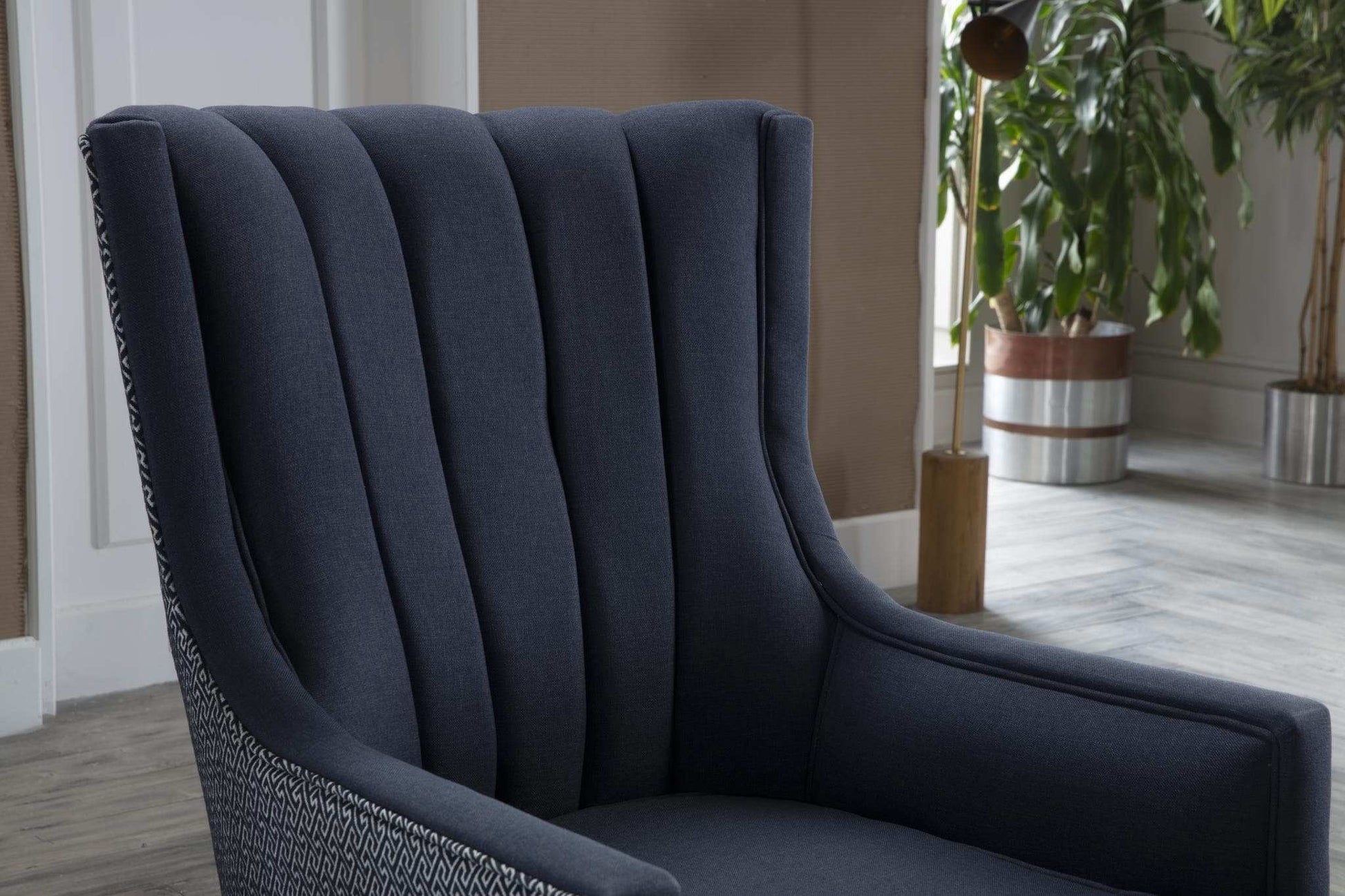 Palmer Accent Armchair, Corvet Navy - Best Buy Furniture