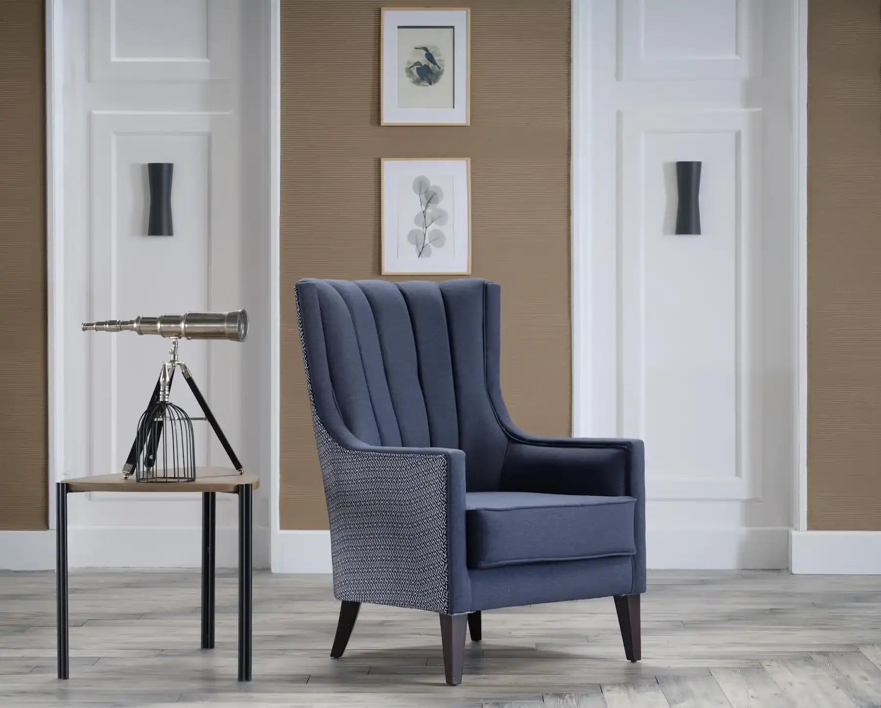 Palmer Accent Armchair, Corvet Navy - Best Buy Furniture