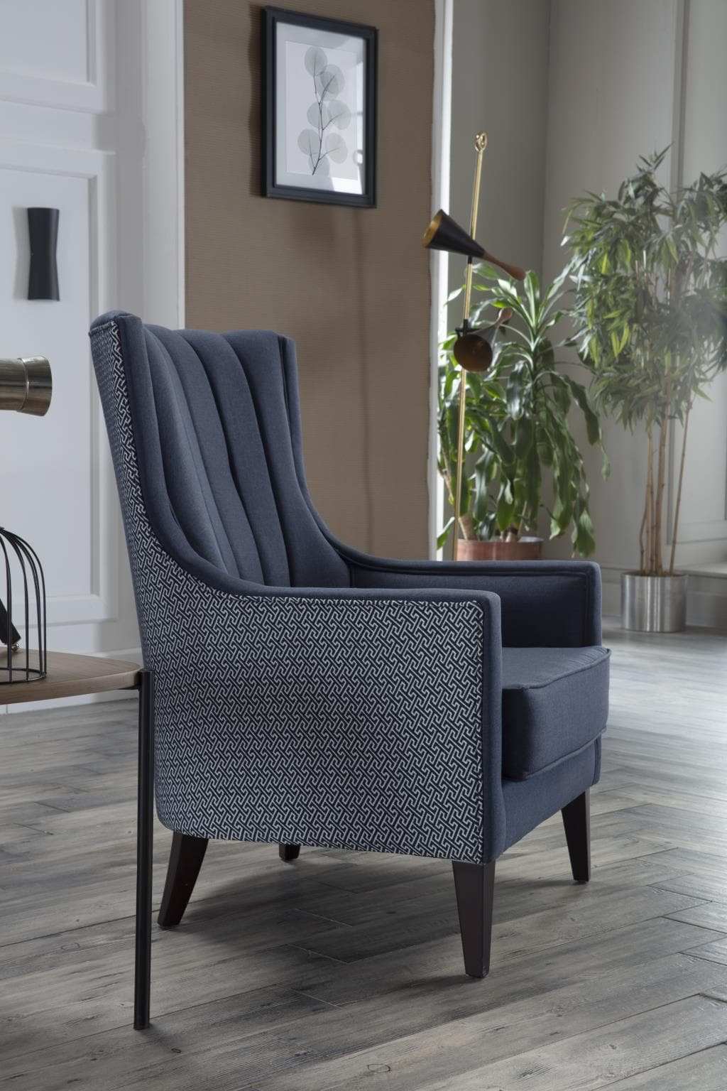 Palmer Accent Armchair, Corvet Navy - Best Buy Furniture