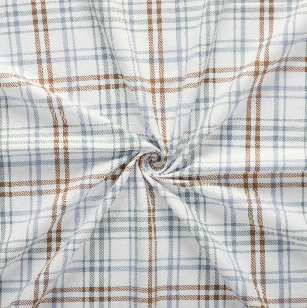 100% Cotton Flannel Sheet Set Plaid Classic Modern Farmhouse Deep Pocket - Sheet Set by Superior Brand