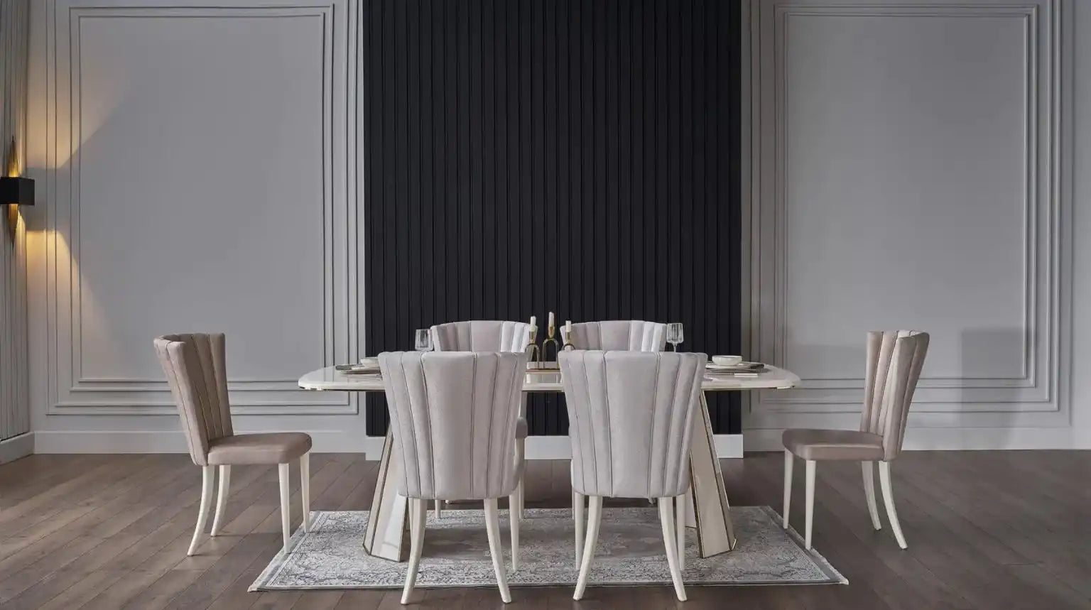 Plaza Dining Room 4 PCS - Ivory - Best Buy Furniture