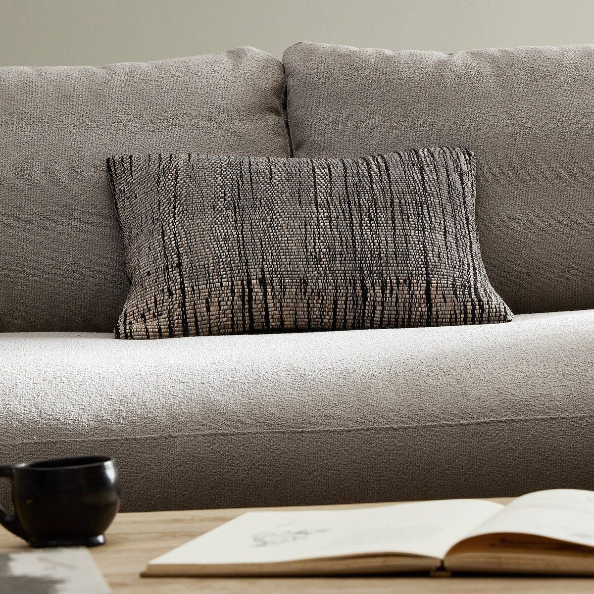 Handwoven Stripe Wool Pillow