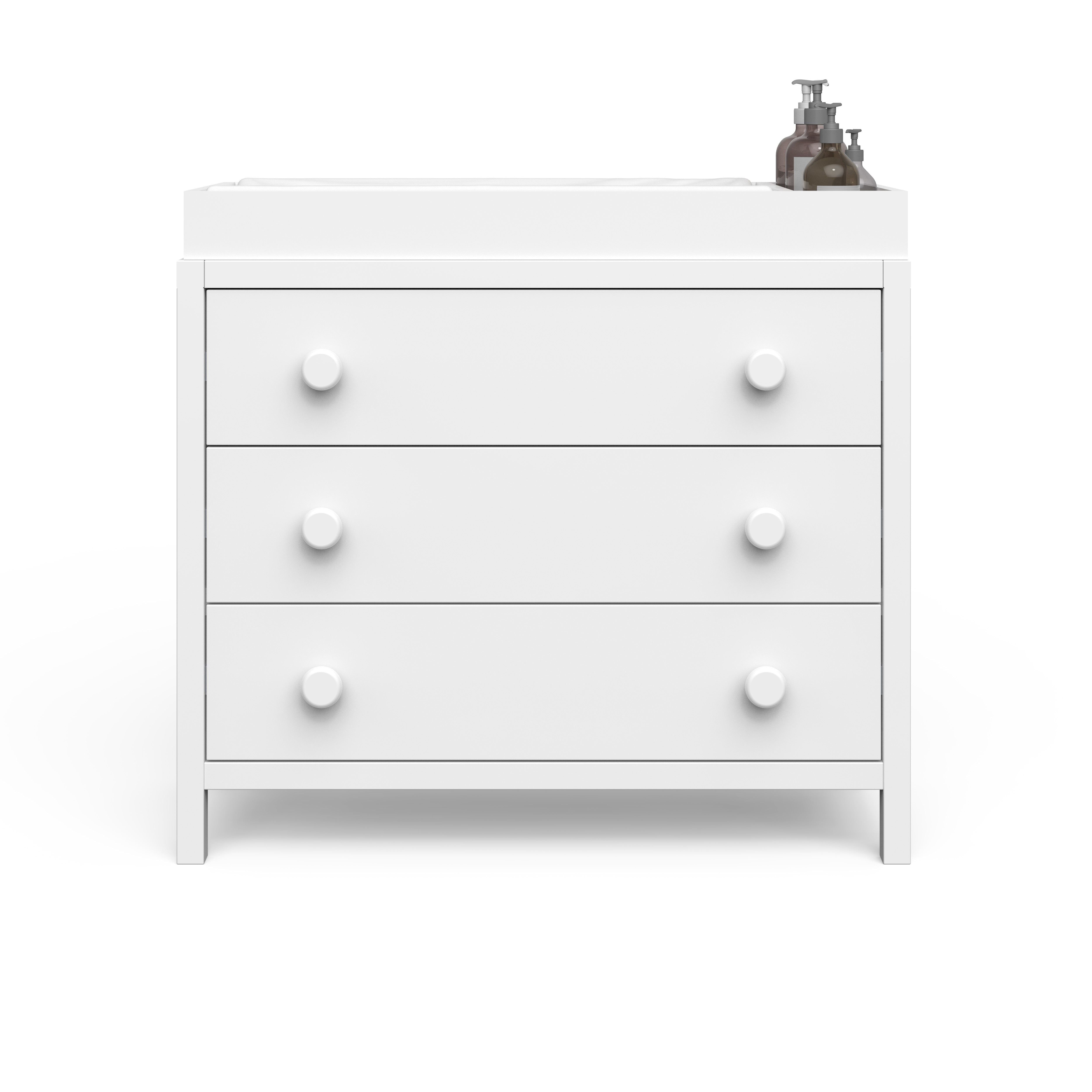 Universal Changing Table Topper, Matte White