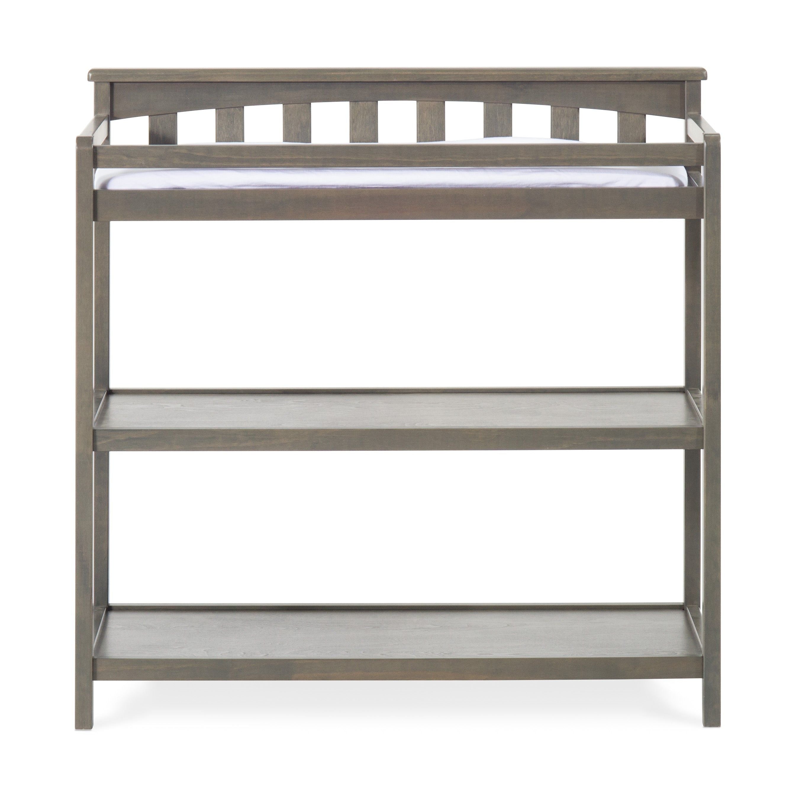 Flat Top Baby Changing Table, Dapper Gray